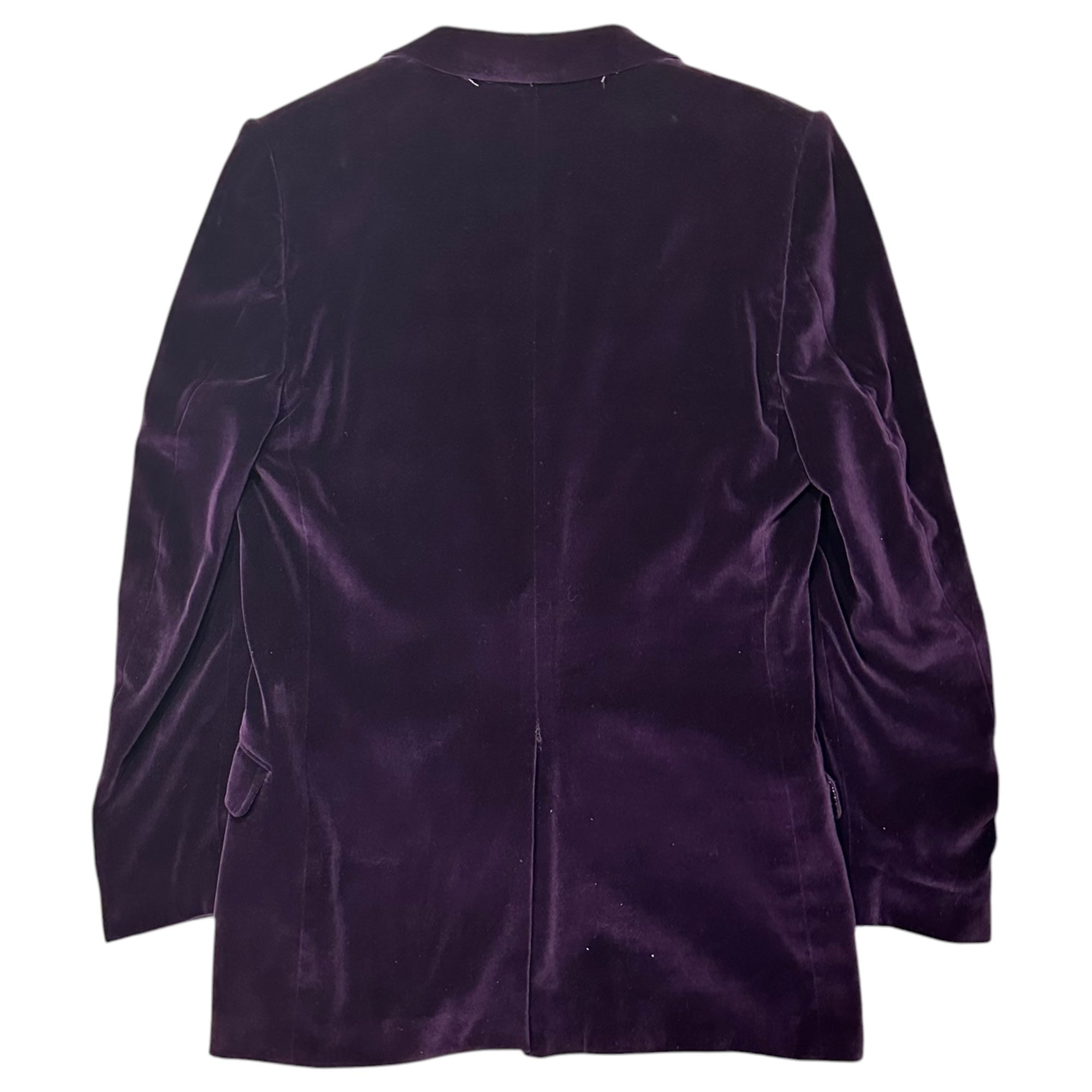 DOLCE&GABBANA(ドルチェ&ガッバーナドルガバ) 2000's Velvet 3-Piece Suit ベルベット 3ピース スーツ G816C 0340 48 パープル セットアップ