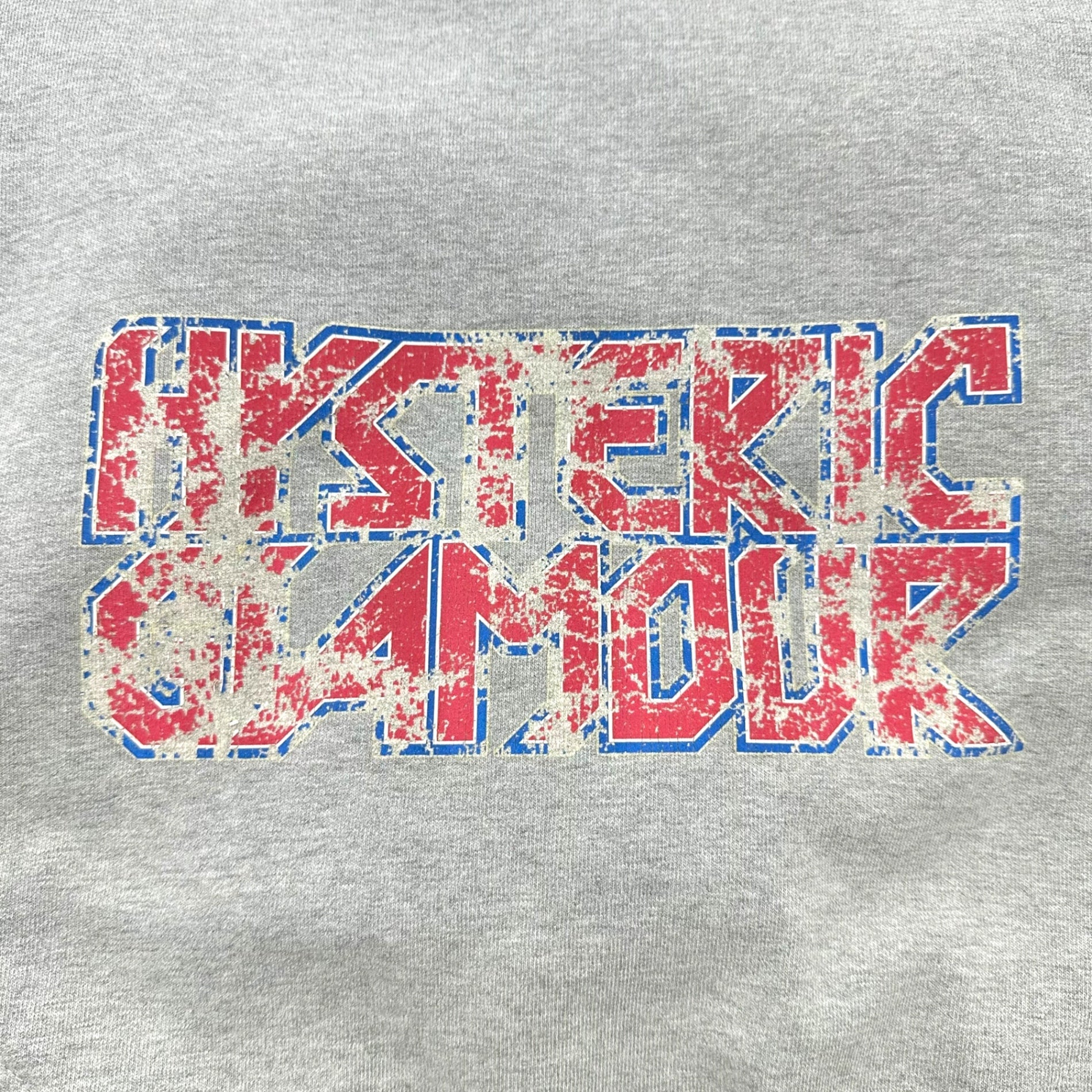 HYSTERIC GLAMOUR(ヒステリックグラマー) 90's ~ 00’s  logo pullover hoodie ロゴ プルオーバー パーカー 2CF-5076 FREE グレー 初期 Y2K