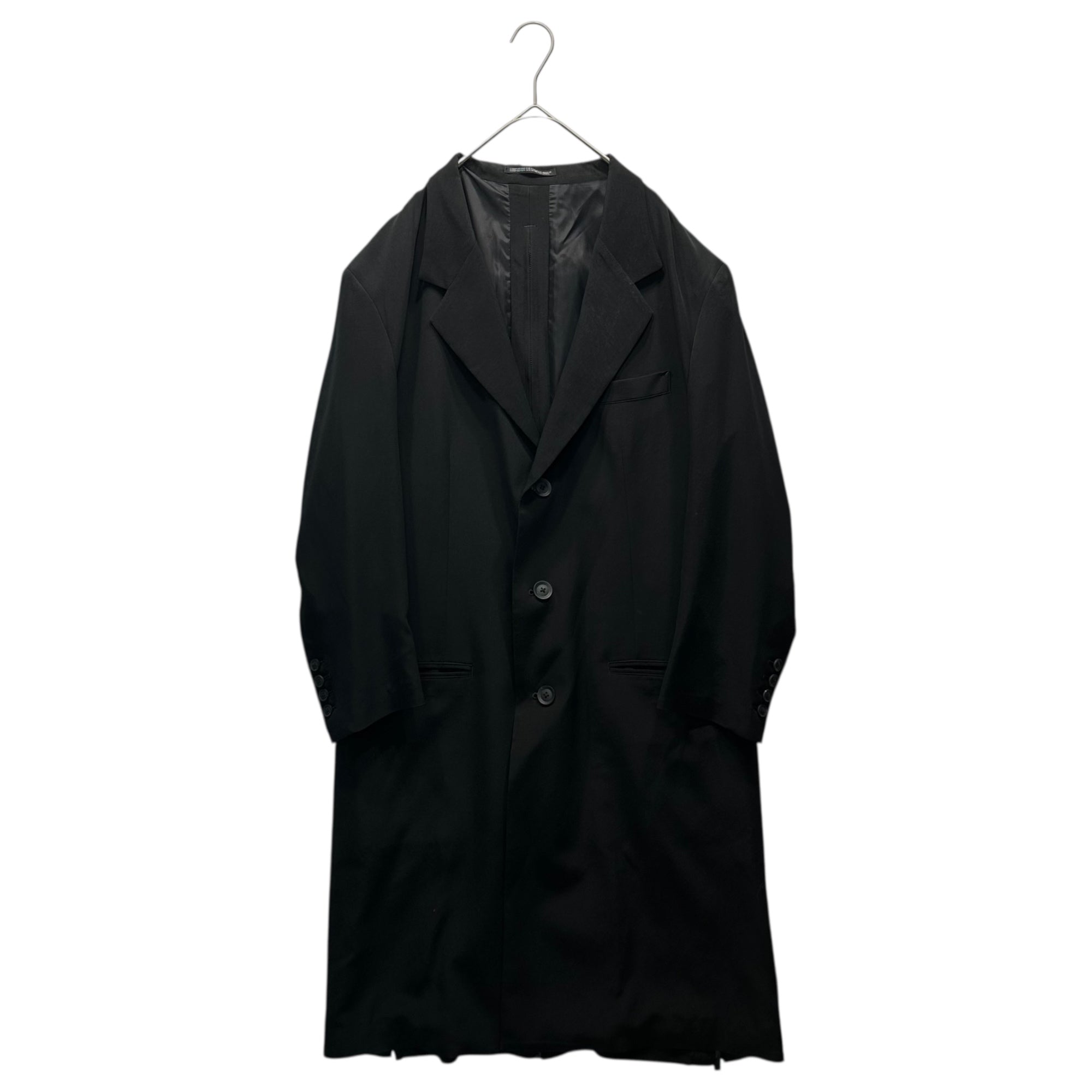 YOHJI YAMAMOTO POUR HOMME(ヨウジヤマモトプールオム) 25SS TA TUXEDO BACK CENTER FASTENER JACKET タキシード バック センター ファスナー ジャケット HP-J35-500 2(M程度) ブラック 参考定価176,000円(税込)