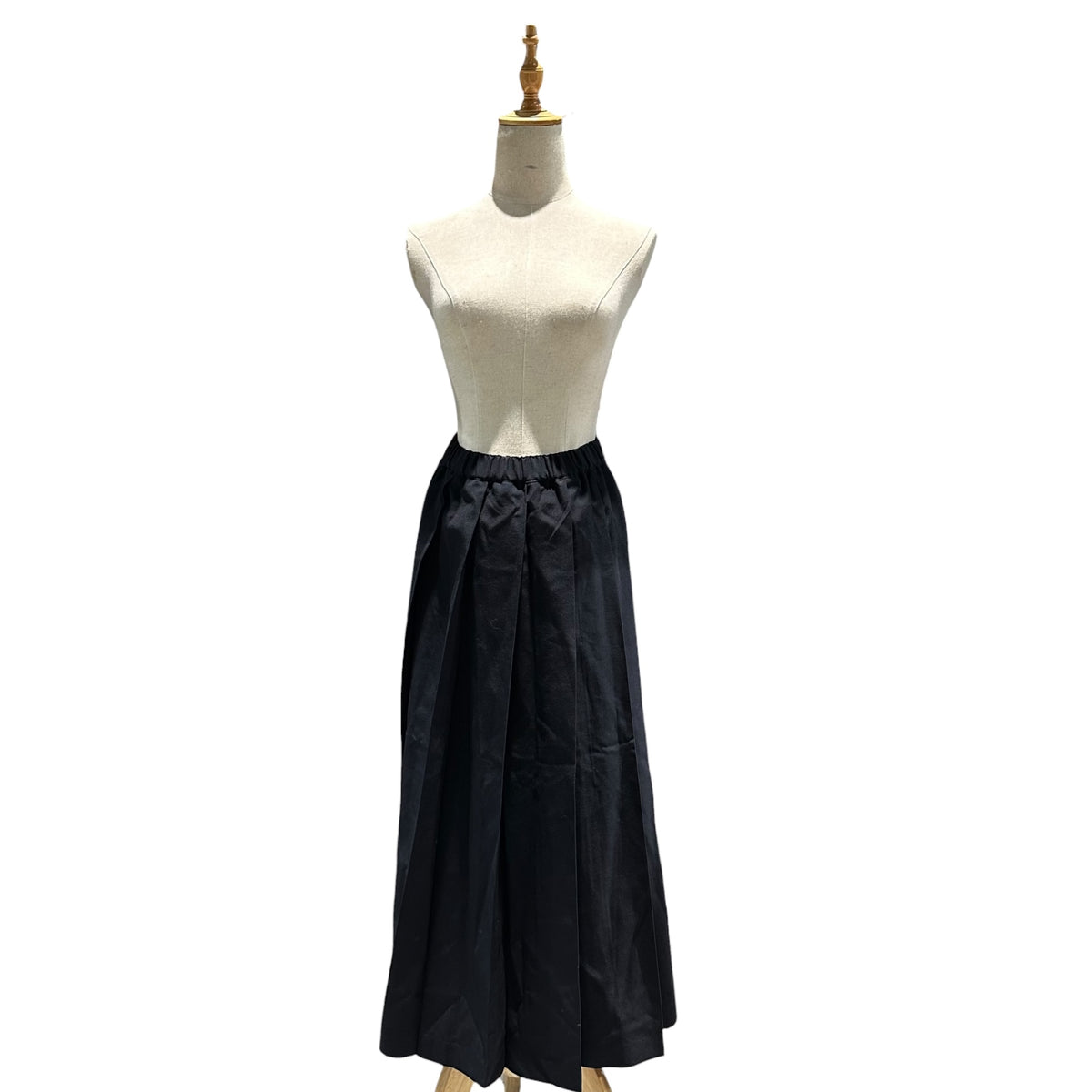 robe de chambre COMME des GARCONS(ローブドシャンブルコムデギャルソン) 1998SS Long Wool Gabardine Pleated Skirt ウール ギャバジン ロング プリーツ スカート RS-040030 FREE ダークネイビー AD1997 90s アーカイブ