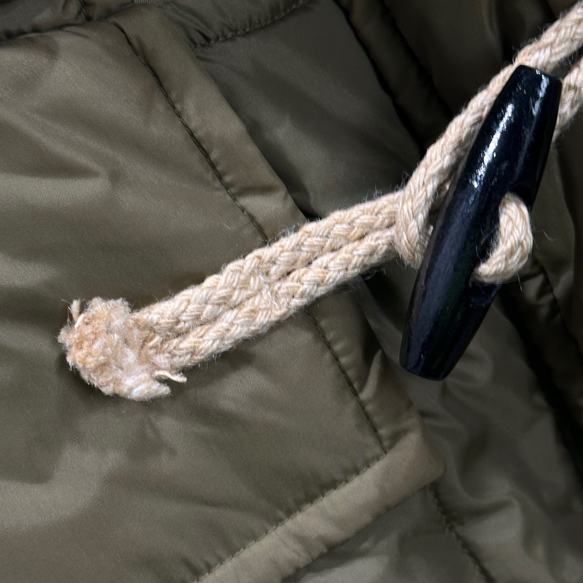 COMME des GARCONS SHIRT(コムデギャルソンシャツ) 2000's Nylon-Lined Duffle Coat ナイロン 中綿 ダッフルコート M カーキ 00s アーカイブ