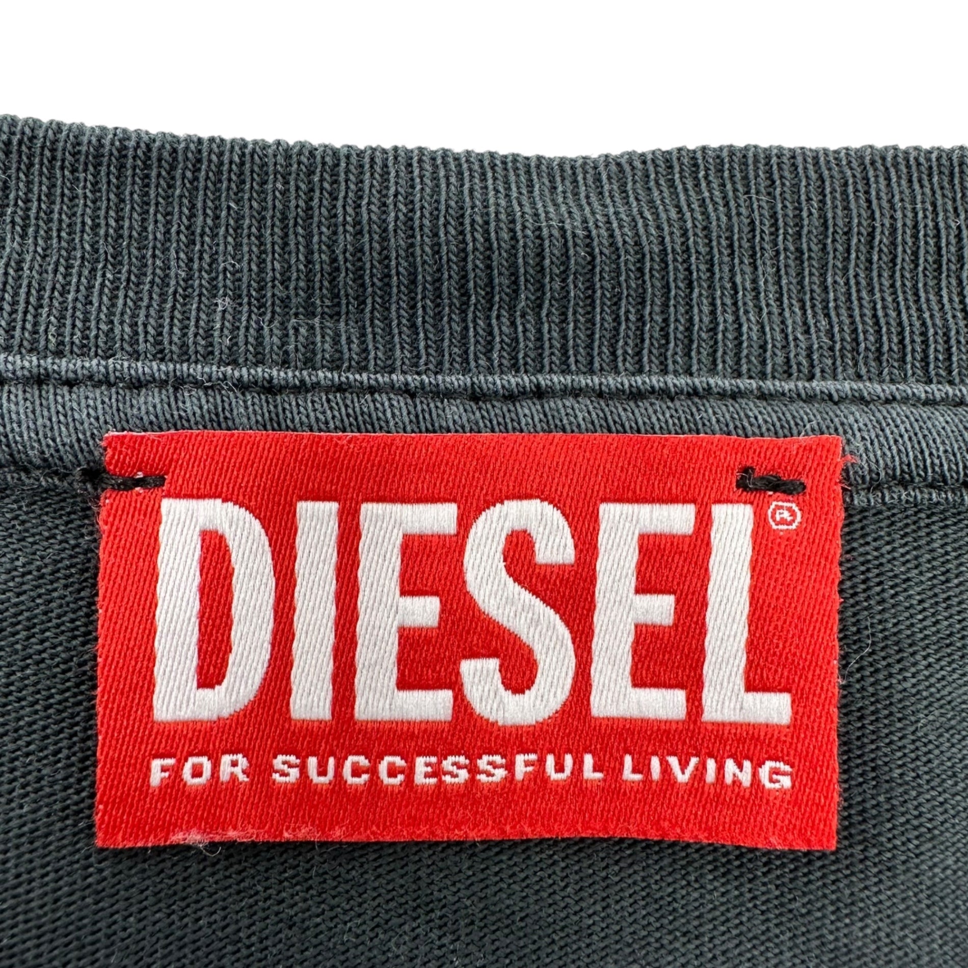DIESEL(ディーゼル) T-BOXT-R29 デストロイ加工 半袖 Tシャツ Distressed Finish S/S T-Shirt A17647 OSLBS M ブラック ダメージ加工