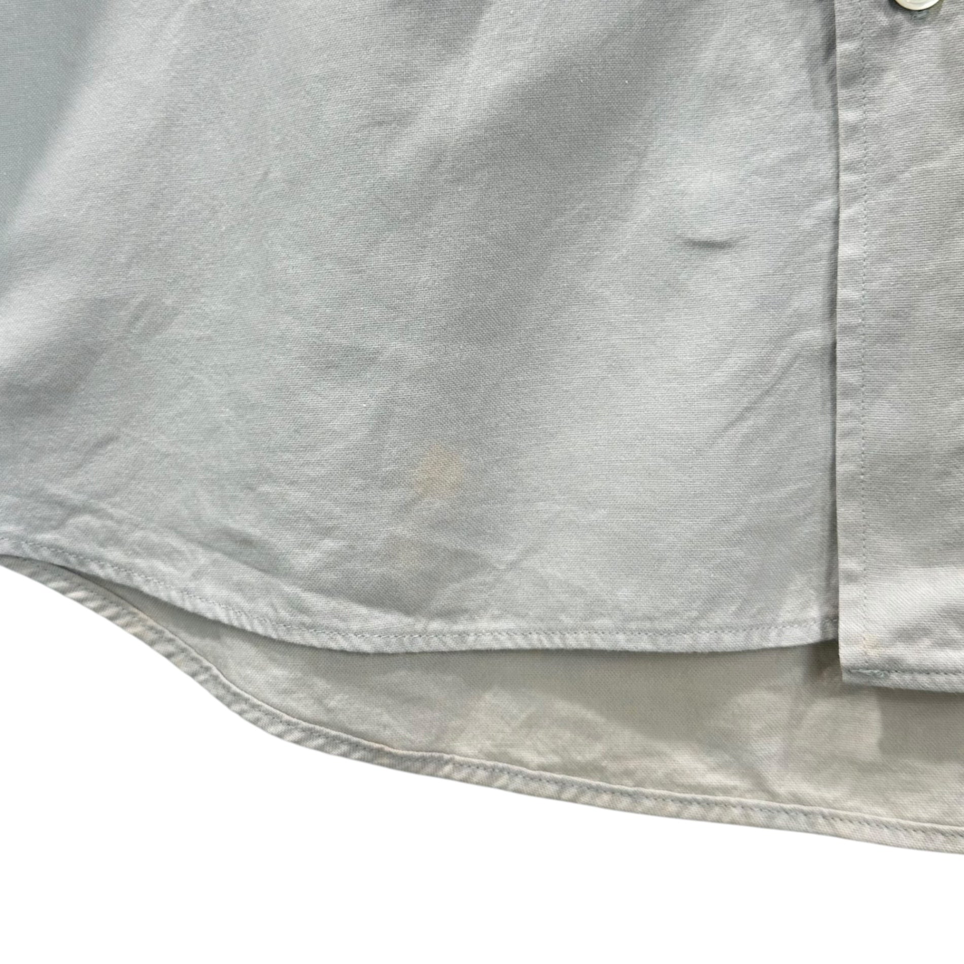 GOODENOUGH(グッドイナフ) 00's Flap Pocket Cotton Button-Down Shirt フラップポケット コットン ボタンダウン シャツ M グレー