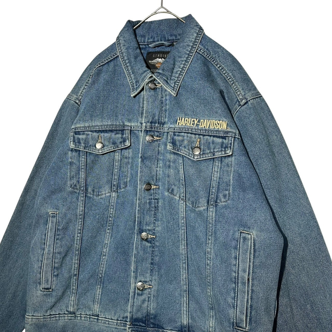 HARLEY DAVIDSON(ハーレーダビッドソン) BAR & SHIELD LOGO DENIM JACKET バー&シールド ロゴ デニム ジャケット 99040-08VM M インディゴ