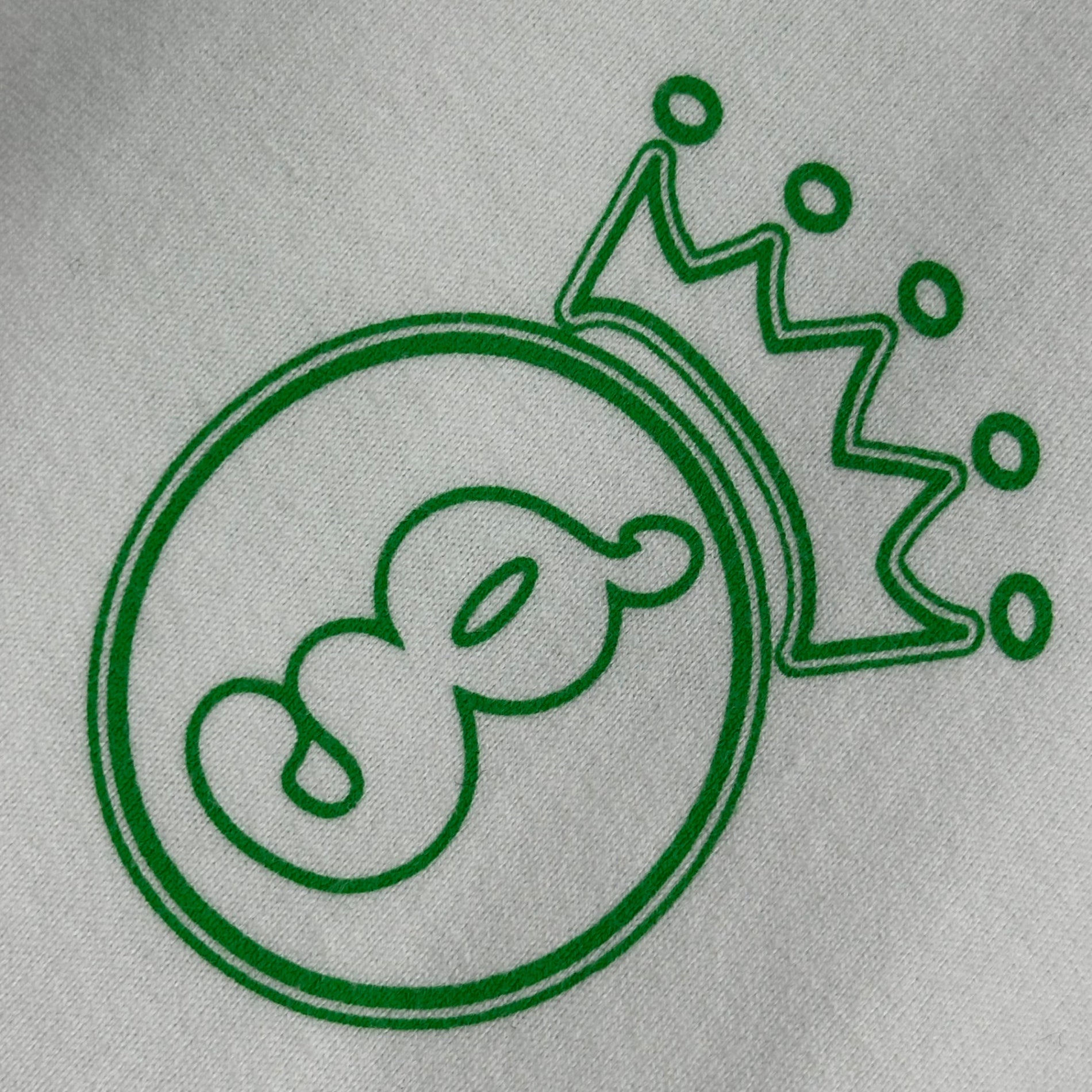 GOODENOUGH(グッドイナフ) Glam G crown logo Graphic S/S T-Shirt グラムG クラウン ロゴ グラフィック 半袖 Tシャツ 表記無(M程度) ホワイト×グリーン