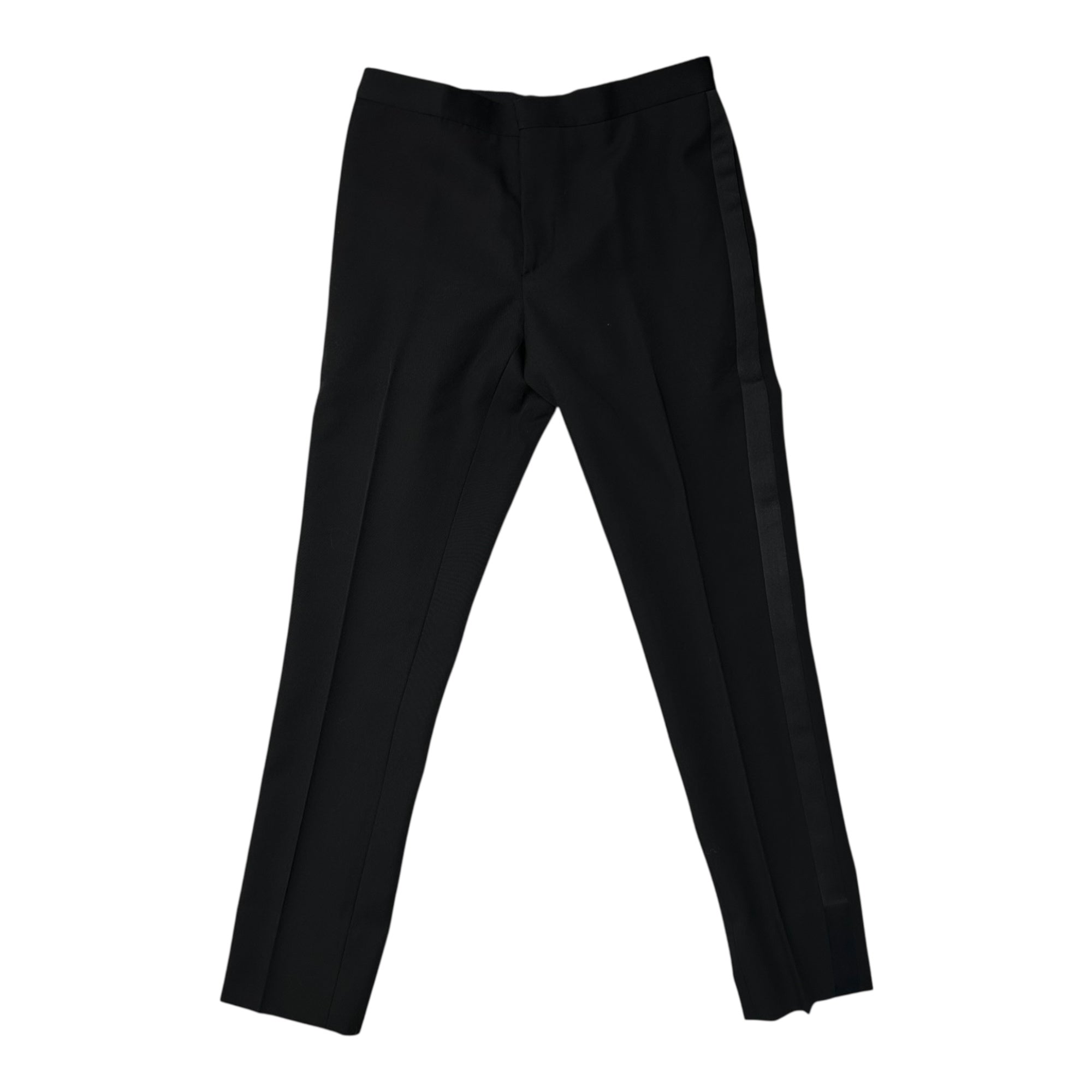 SAINT LAURENT PARIS(サンローランパリ) 16AW By Hedi Slimane 1B Smoking Jacket Setup エディ期 スモーキング ジャケット セットアップ 398910 48 ブラック エディースリマン スーツ スラックス テーラード