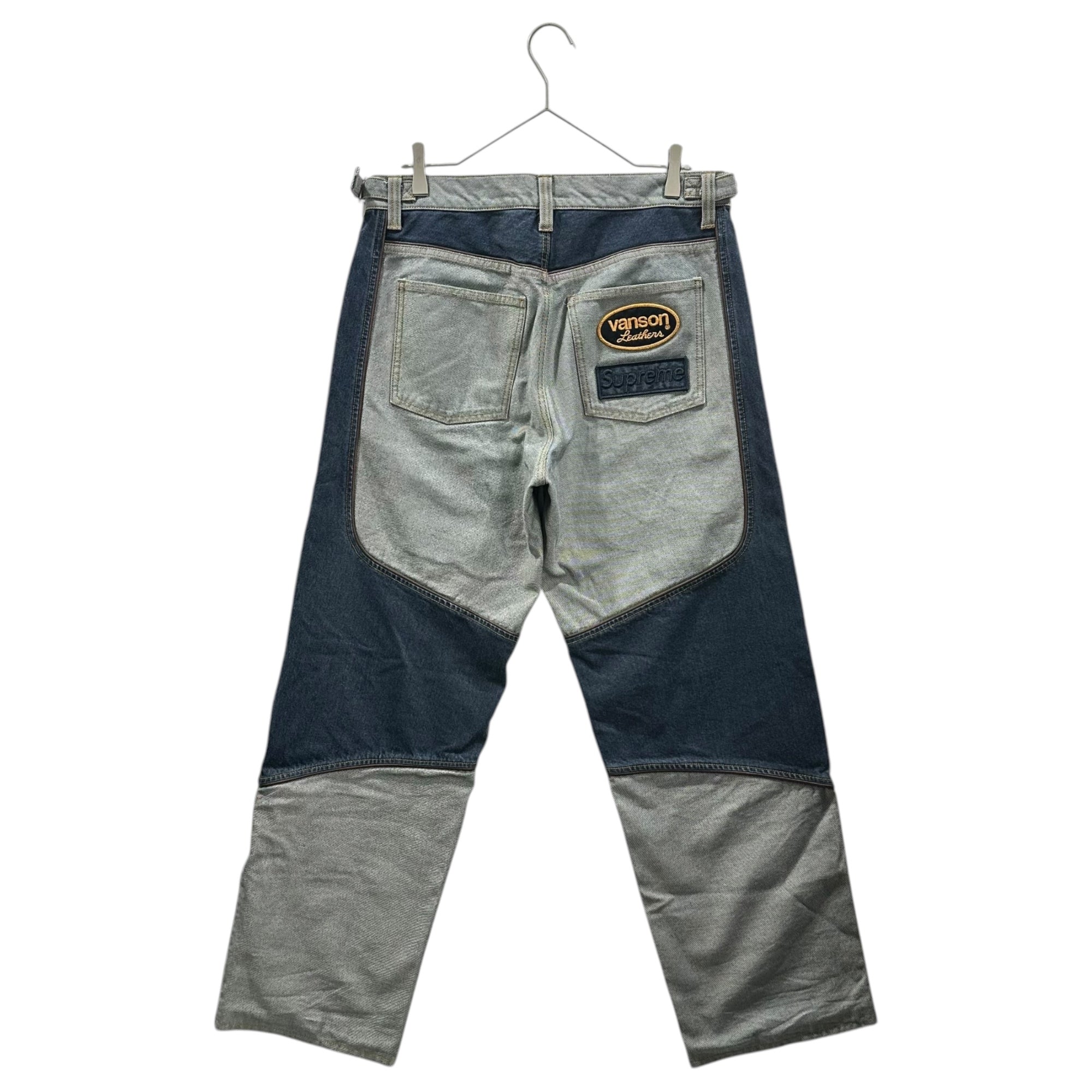 SUPREME × VANSON(シュプリーム × バンソン) 25SS Leathers Cordura Cotton Pant バンソン レザー コーデュラ コットン カーゴ パンツ 30 ライトインディゴ×インディゴ