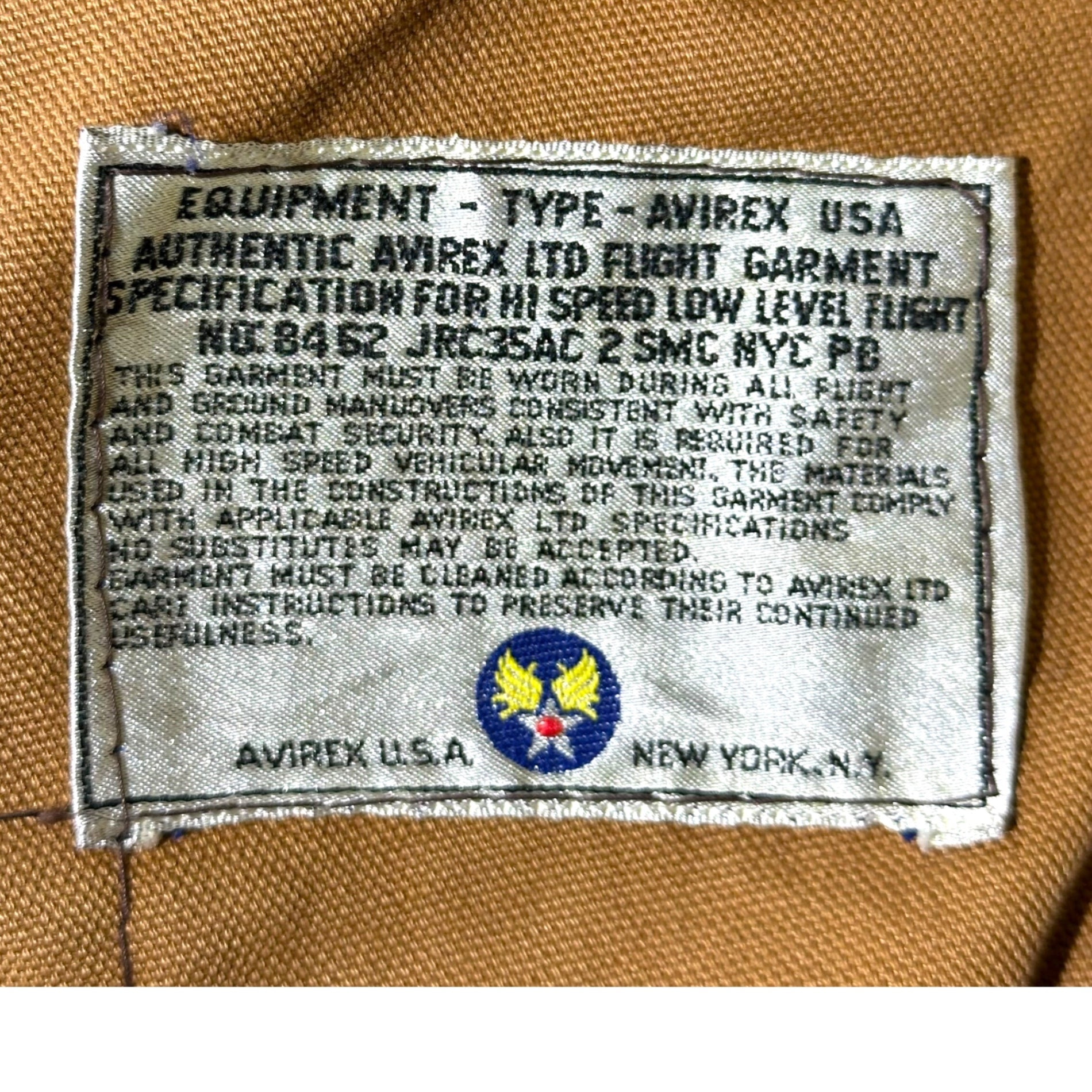 AVIREX(アヴィレックス) 80's~90's TYPE B-6 Mouton Flight Jacket ボア ムートン フライト ジャケット 94-3888 34(XS程度) ブラウン レザー