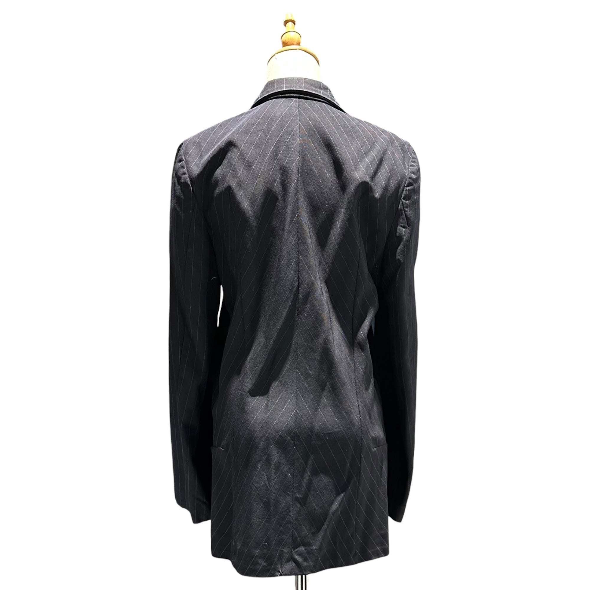COMME des GARCONS(コムデギャルソン) 92aw  Modified striped 3B tailored jacket 変形 ストライプ 3B テーラードジャケット GJ-11007M M ダークネイビー AD1992