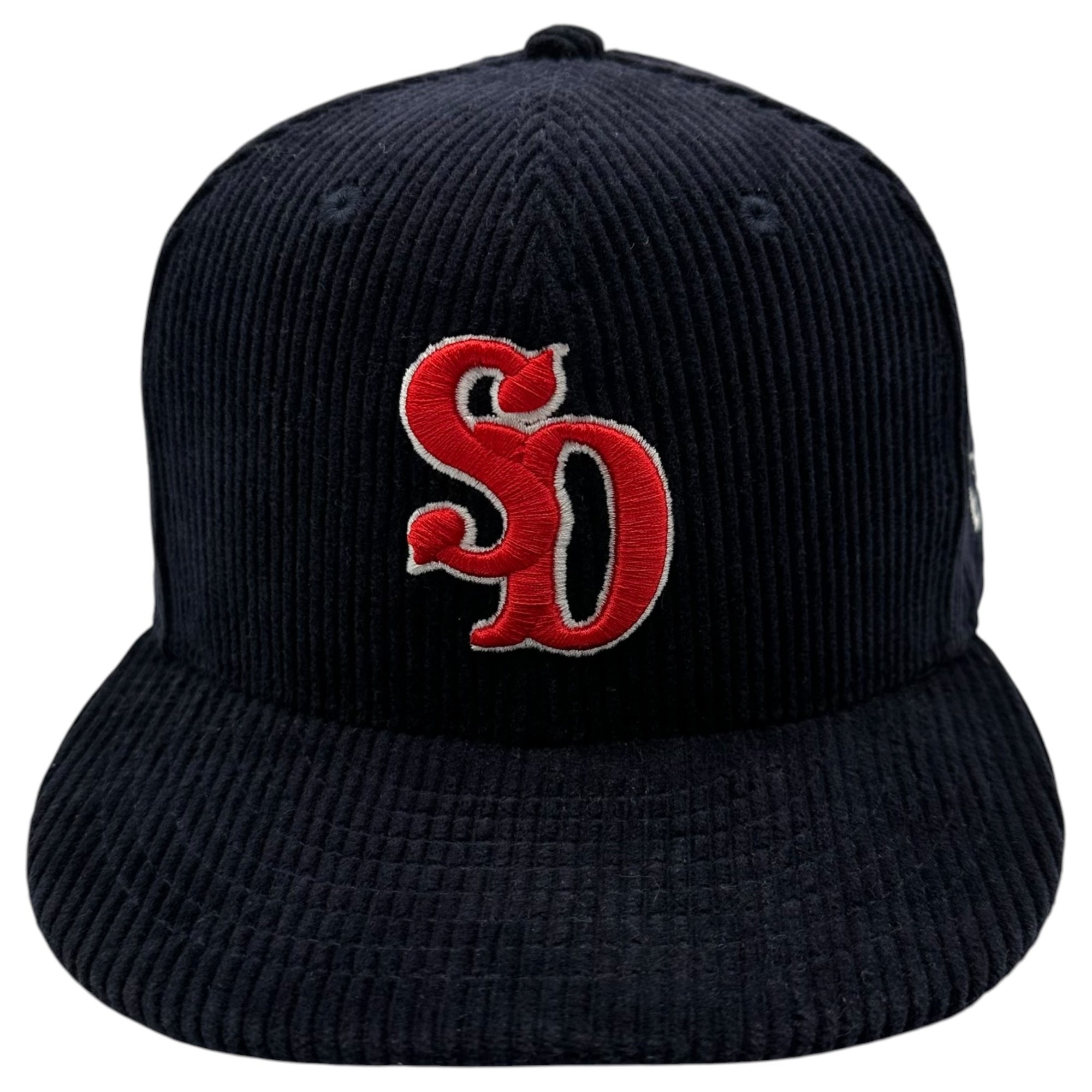New Era × STANDARD CALIFORNIA(ニューエラ×スタンダードカリフォルニア) 59FIFTY Corduroy Logo Cap コーデュロイ ロゴ キャップ 7 1/4 ネイビー