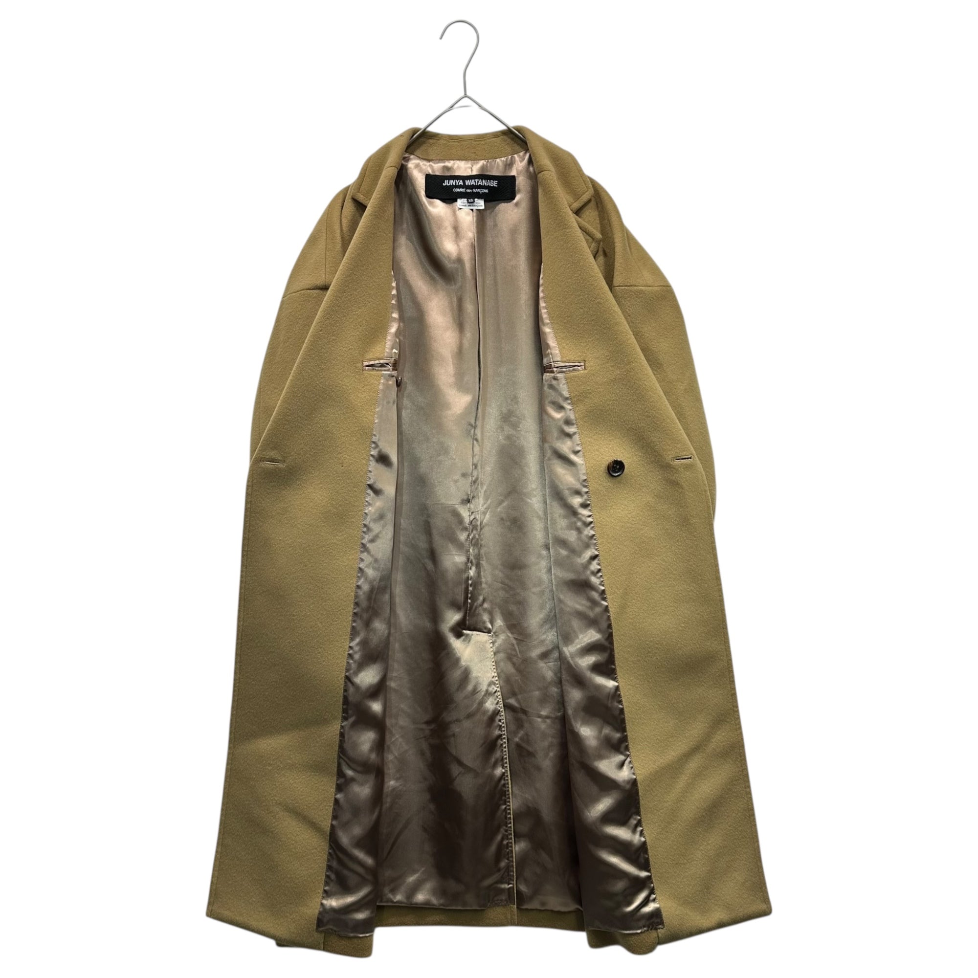 COMME des GARCONS JUNYA WATANABE(コムデギャルソンジュンヤワタナベ) 18AW Melton Chester Coat メルトン チェスター コート JB-C034 XS キャメル AD2018