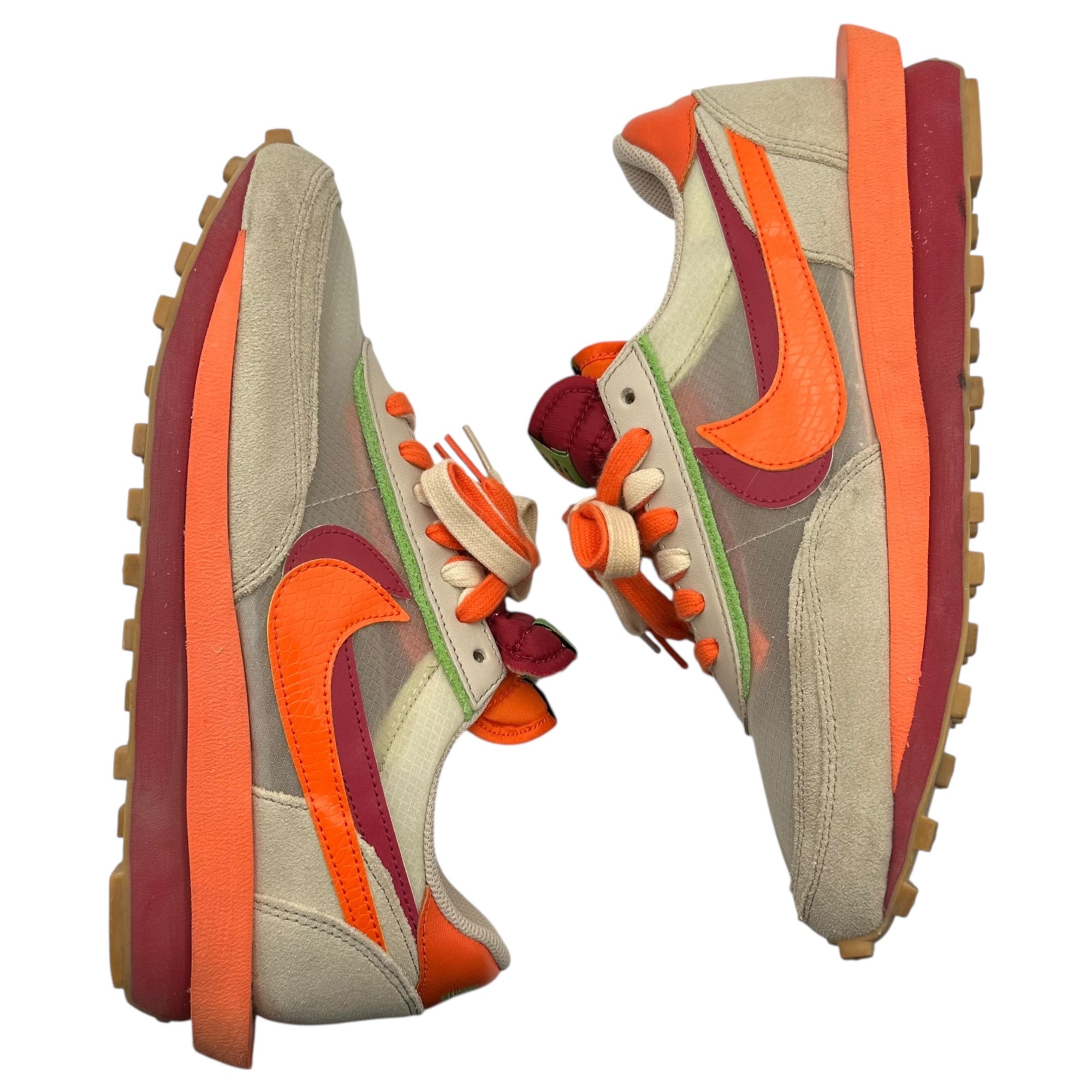 NIKE sacai コラボモデル☆LDワッフル Orange Blaze Nike Sacai x Clot x LDWaffle 'Net Orange Blaze' DH1347 100 Men's
