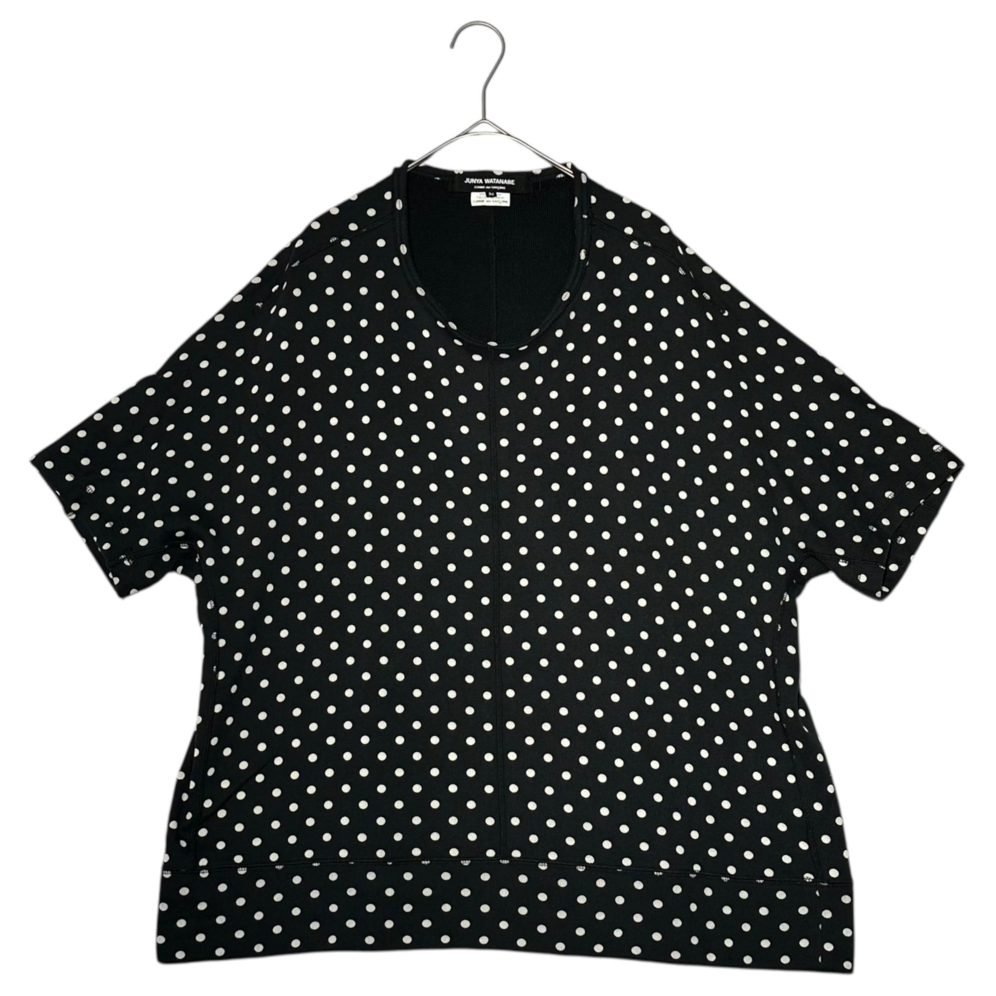 COMME des GARCONS JUNYA WATANABE(コムデギャルソンジュンヤワタナベ) 13SS Dot Wide S/S Knit Top ドット ワイド 半袖 カットソー JK-T036 M ネイビー×ホワイト AD2012