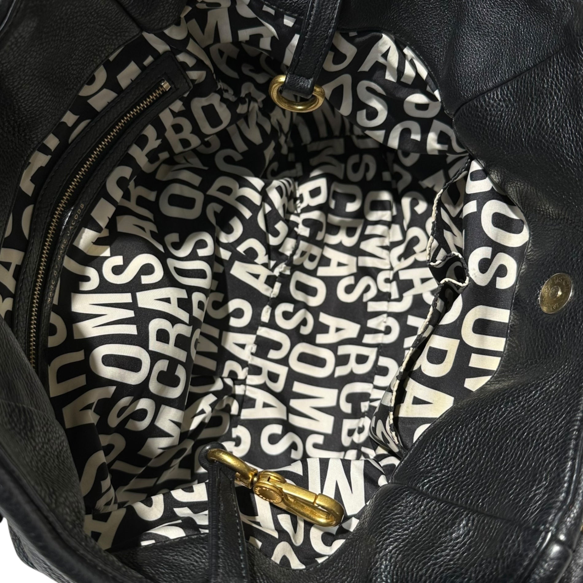 MARC by MARC JACOBS(マークバイマークジェイコブス) 2-Way Leather Shoulder Bag 2ウェイ レザー ショルダー バッグ ブラック