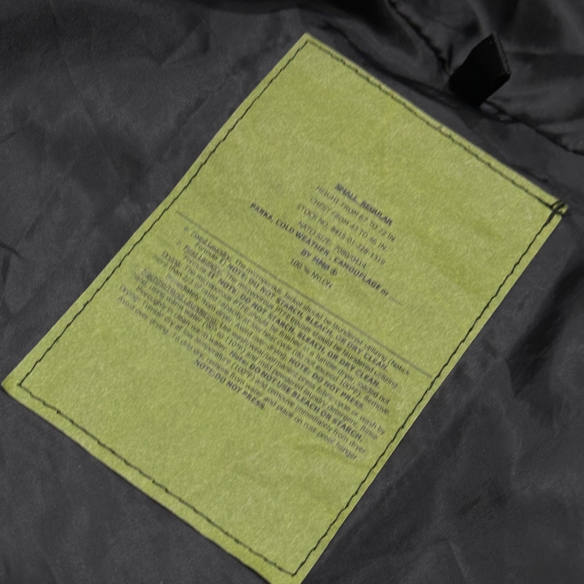 MILITARY(ミリタリー) BY MMB COLD WEATHER PARKA MMB製 マウンテン パーカー 8415-01-228-1319 SMALL-REGULAR ブラック ジャケット
