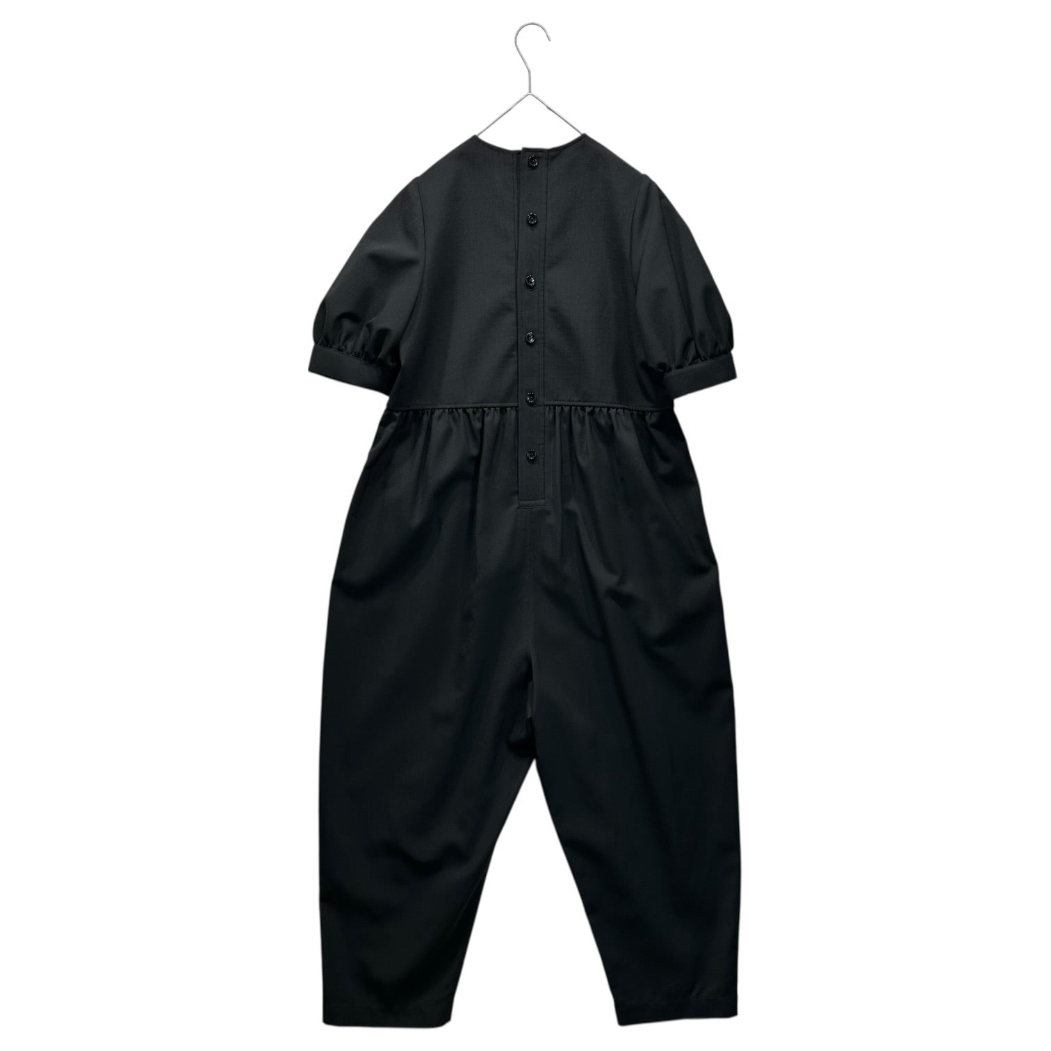 TAO(タオ) 22SS Puff Sleeve S/S All-in-One Jumpsuit パフスリーブ オールインワン ジャンプスーツ TI-A003 S ブラック AD2021 COMME des GARCONS コムデギャルソン トリココムデギャルソン名称変更最初期