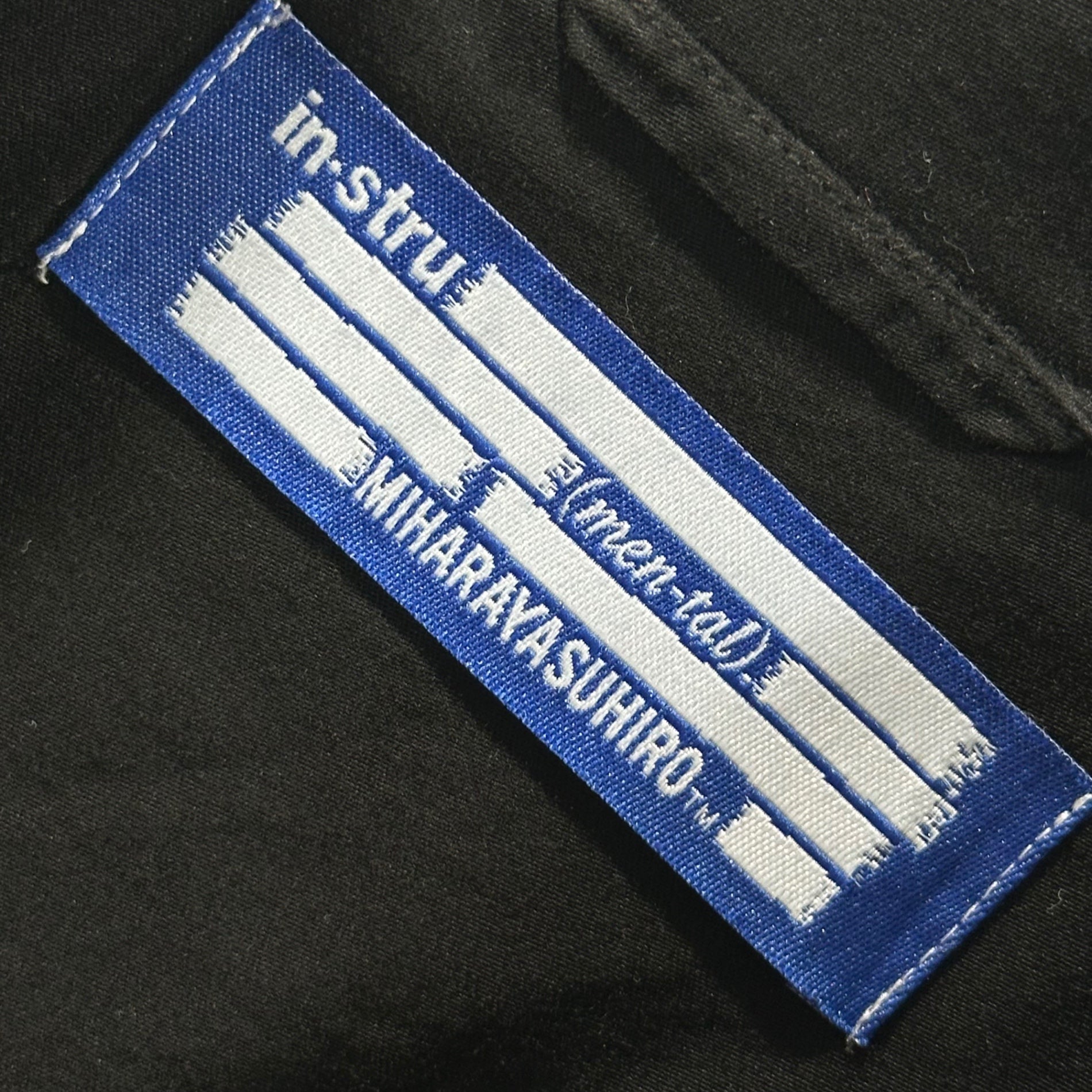 in・stru(men-tal). Maison MIHARA YASUHIRO(インストルメンタル メゾンミハラヤスヒロ) 2023SS Satin Shirt オープンカラー サテン シャツ I10SH031 50 ブラック