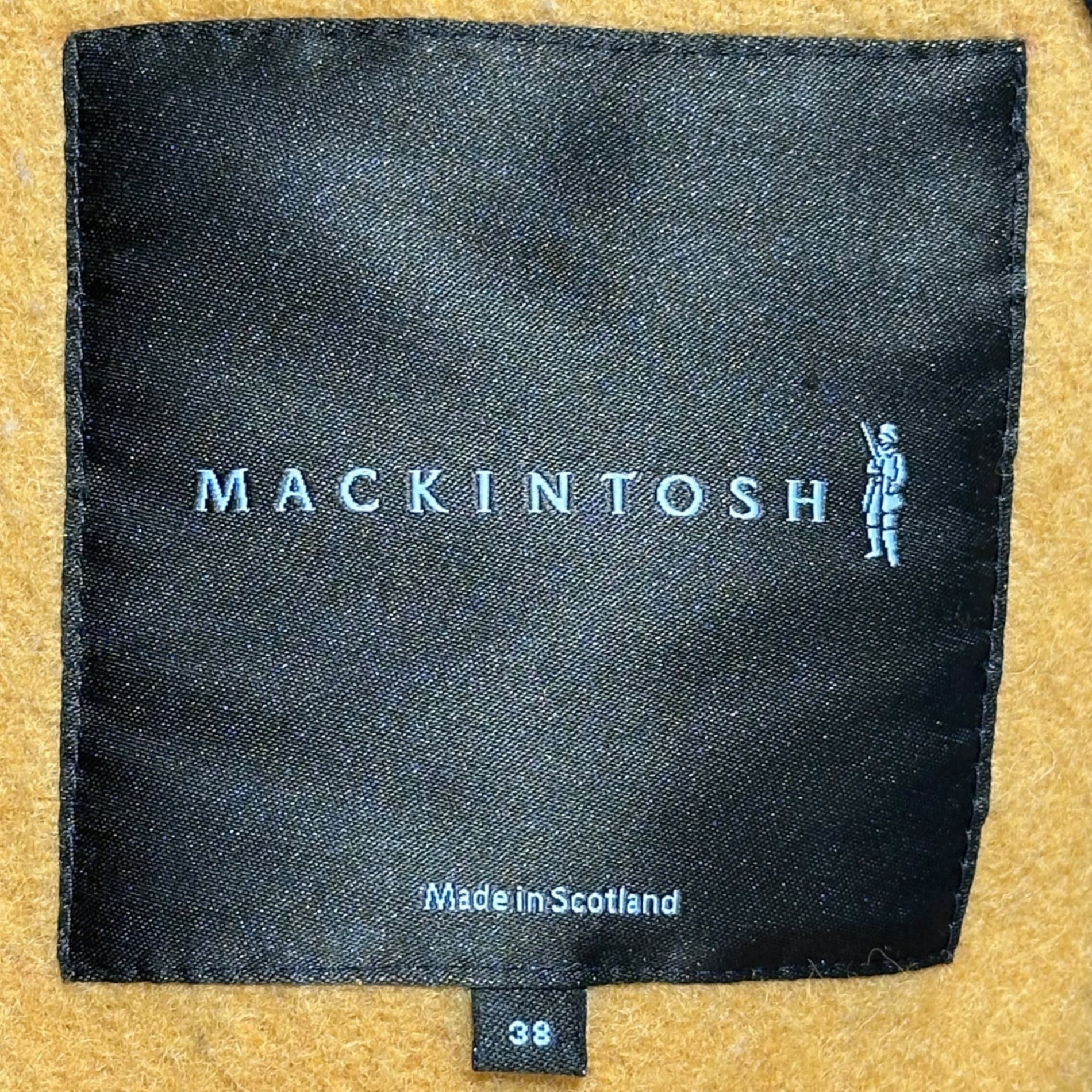 MACKINTOSH(マッキントッシュ) Locabar Border Double-Breasted Wool Hooded Half Coat ロカバール ボーダー ダブルブレスト ウール フーデッド ハーフ コート HG/HJ/JU 38(M程度) イエロー ジャケット 少数生産 限定品