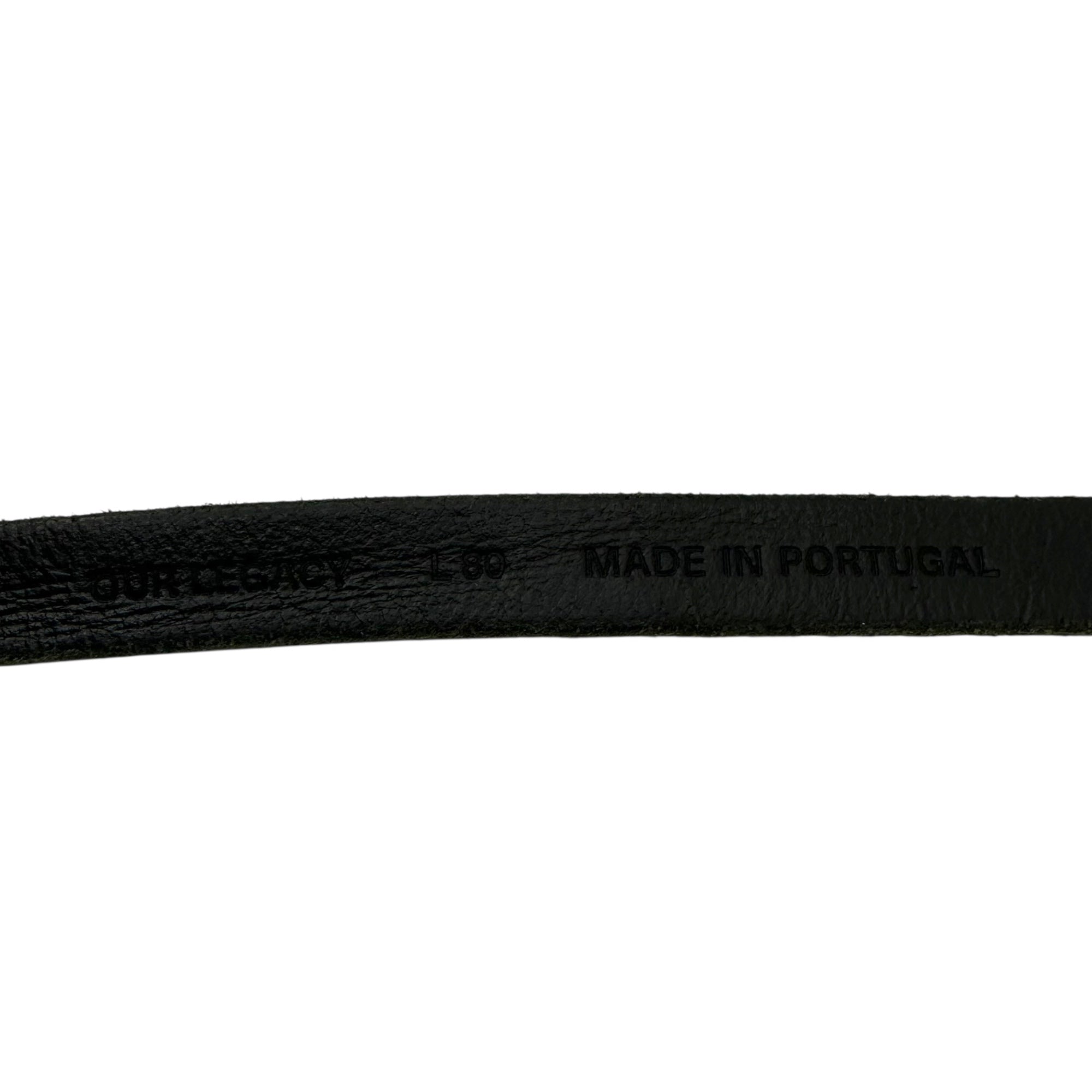 OUR LEGACY(アワーレガシー) BELT 2 CM ナロー ベルト 80 ブラック