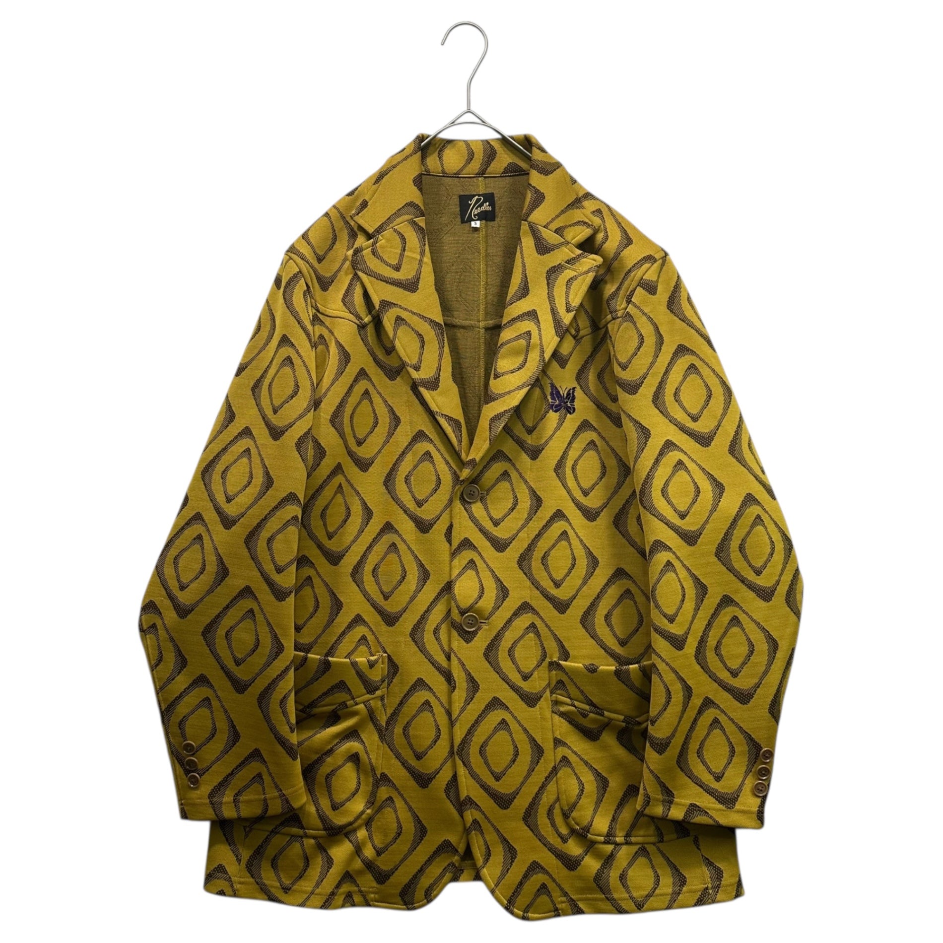 NEEDLES(ニードルズ) 22SS All-over pattern tailored jacket 総柄 テーラードジャケット 0T222 S イエロー