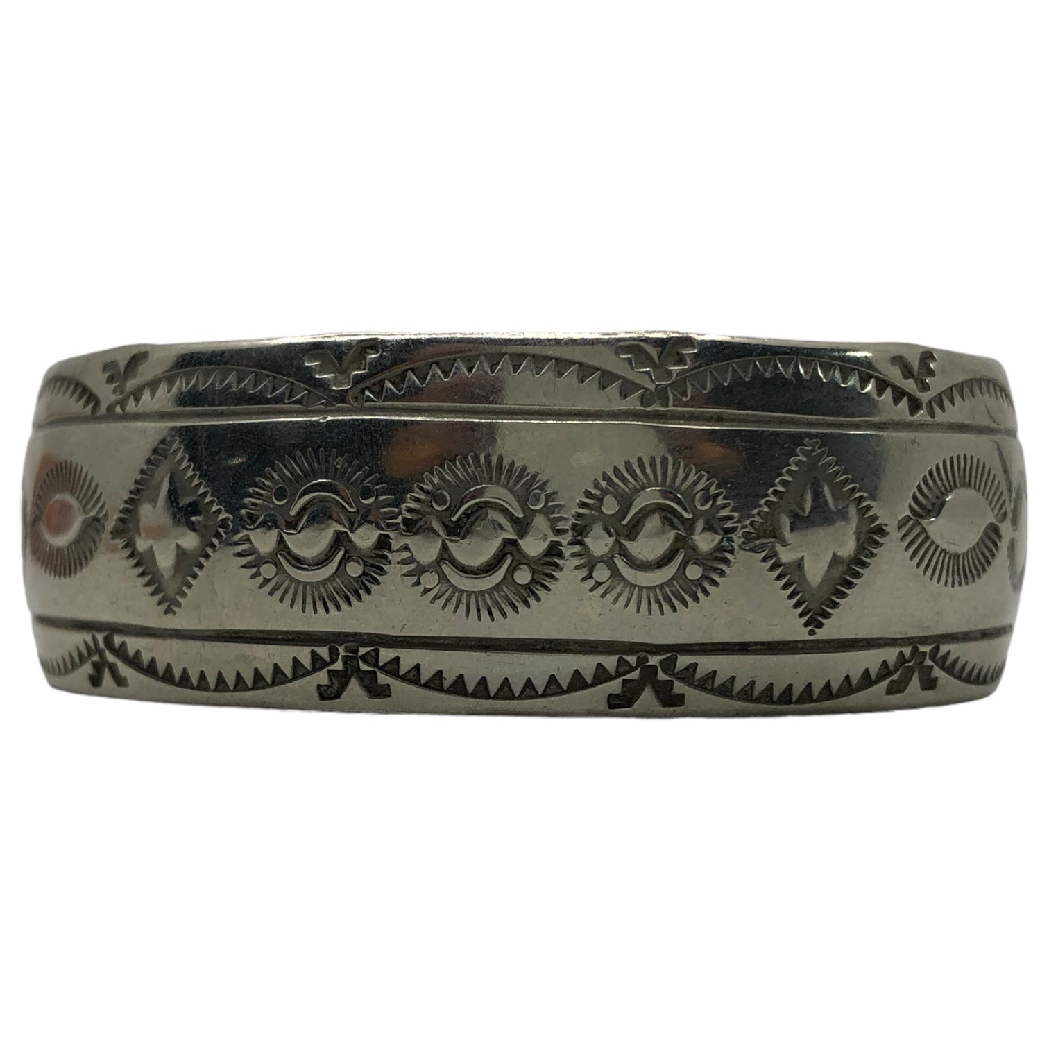 NAVAJO(ナバホ族) indian jewelry silver bangle インディアン ジュエリー シルバー バングル 刻印 W