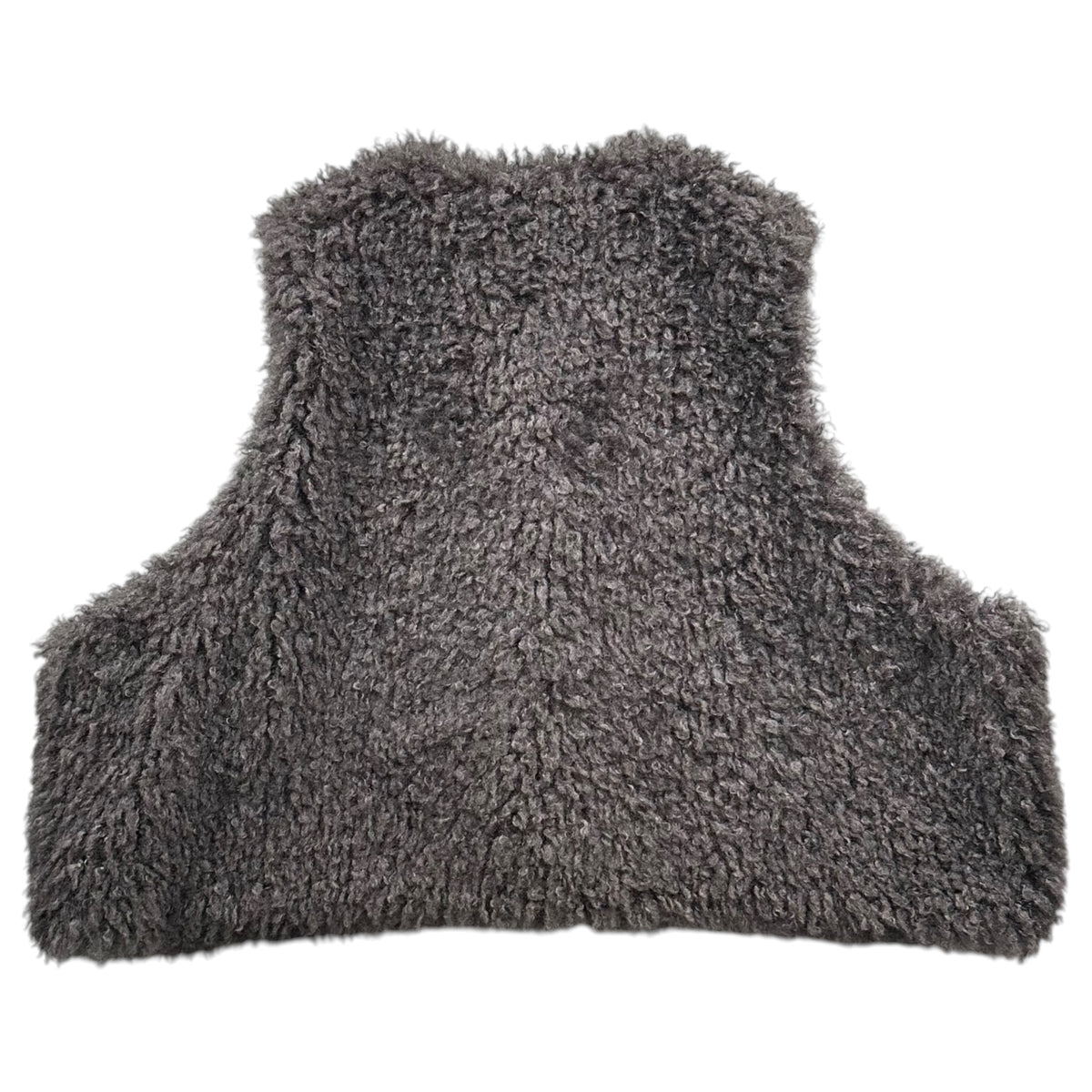journal standard luxe(ジャーナルスタンダードラックス) 2024AW Curly Cropped Vest カーリー ショート ベスト FREE グレー×ブラック エコファー リバーシブル
