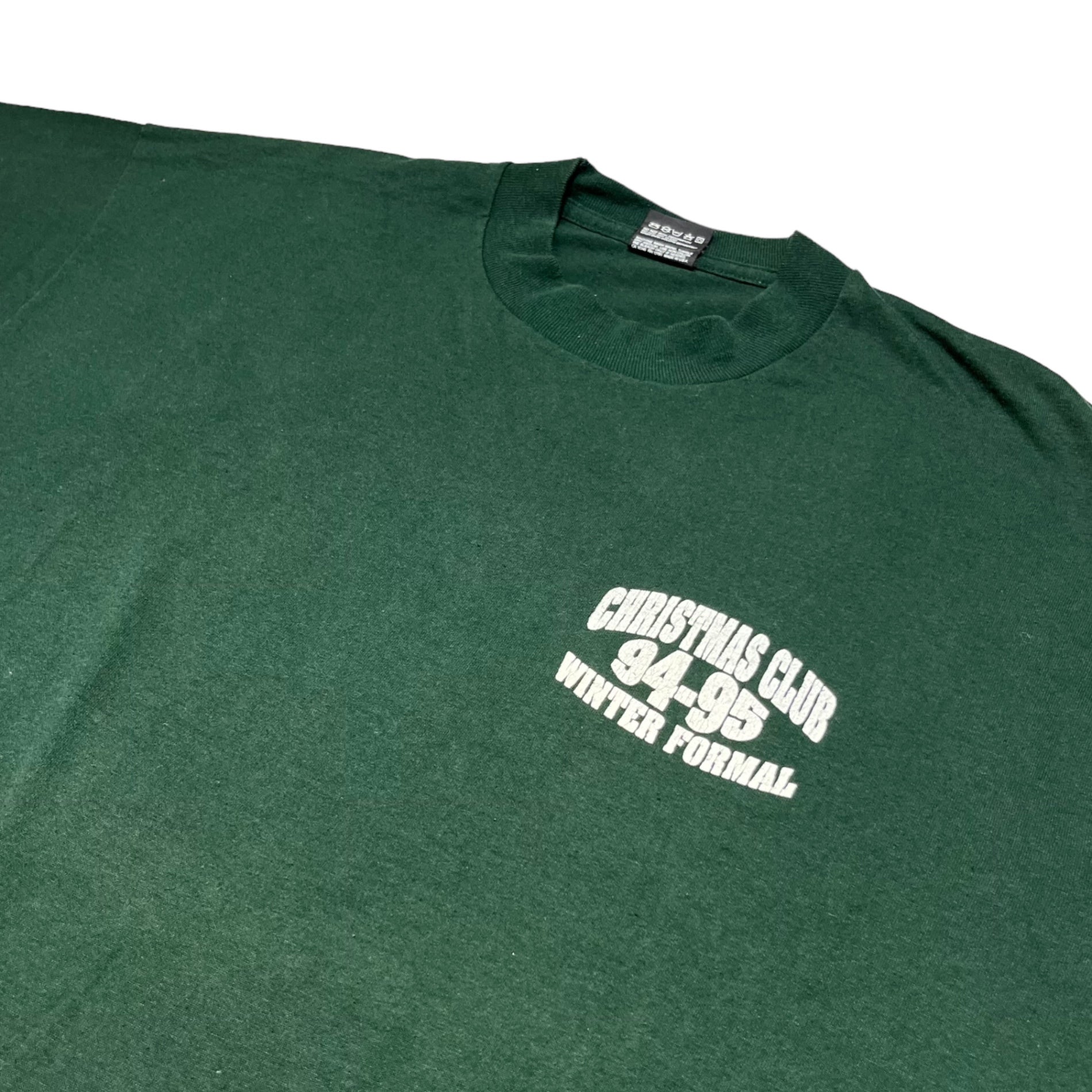 VINTAGE(ヴィンテージ) 90's CHRISMAS CLUB 94-95 T-SHIRT クリスマスクラブ Tシャツ XL グリーン