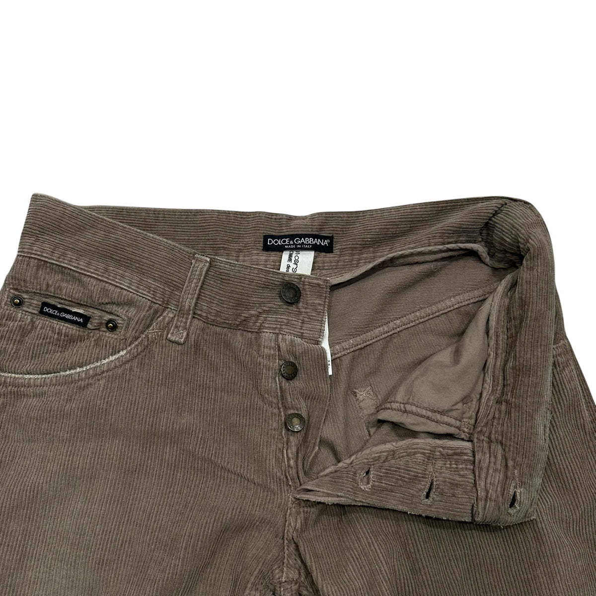DOLCE&GABBANA(ドルチェ&ガッバーナドルガバ) 10 corso como Corduroy pants ディエチコルソコモ コムデギャルソン コーデュロイ パンツ 46 ベージュ
