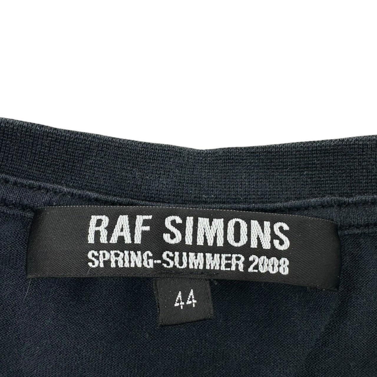 RAF SIMONS(ラフシモンズ) 08SS Hem Gathered S/S T-Shirt 裾ギャザー 半袖 Tシャツ 44 ネイビー