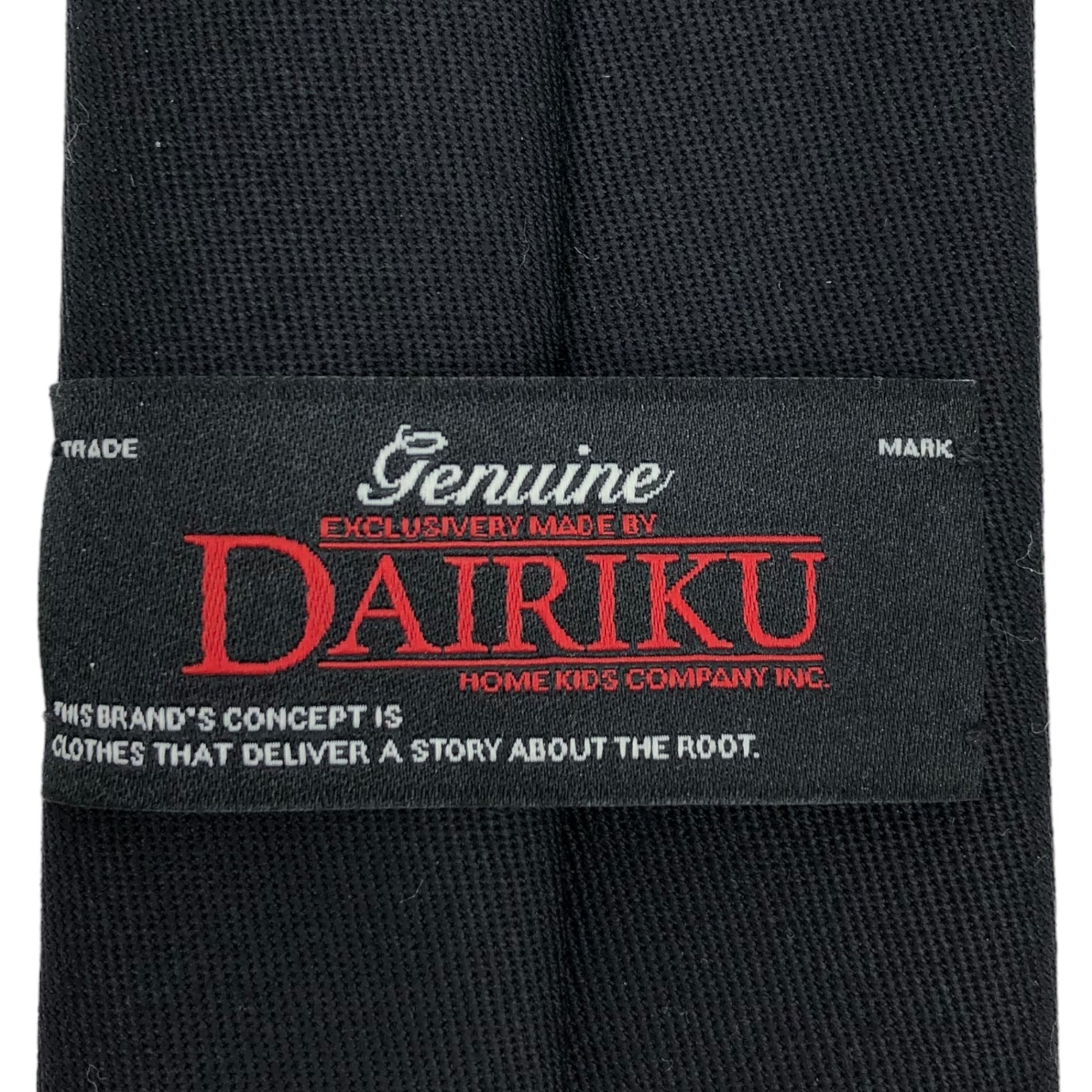 DAIRIKU(ダイリク) 22AW Wool Tie with Money Clip ウール ネクタイ ウィズ マネークリップ 22AW A-2 OR ACR A-1 ブラック