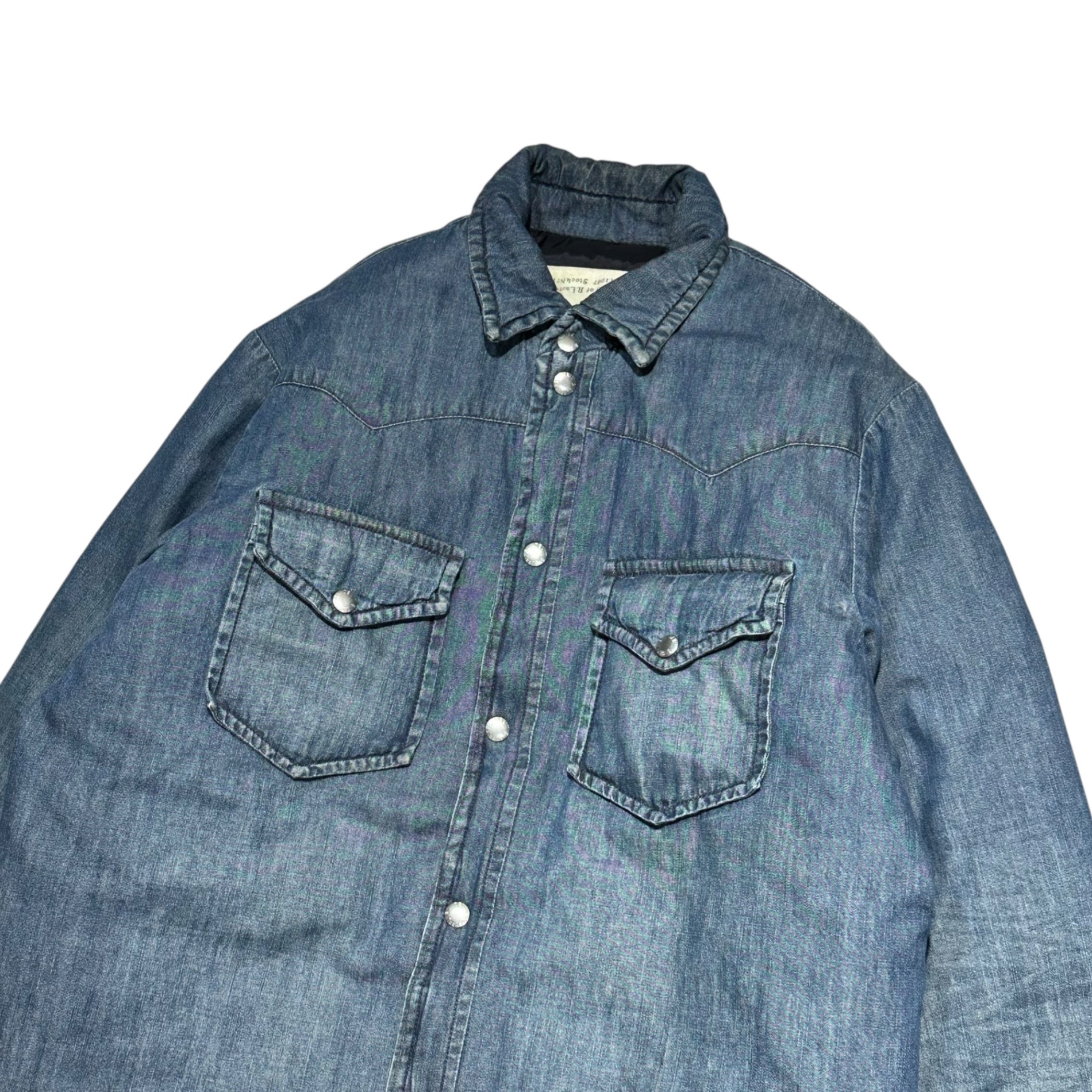 DENIM & SUPPLY RALPH LAUREN(デニム&サプライラルフローレン) Denim Down Shirt Jacket デニム ダウン シャツ ジャケット M インディゴ ウエスタン ヨーク