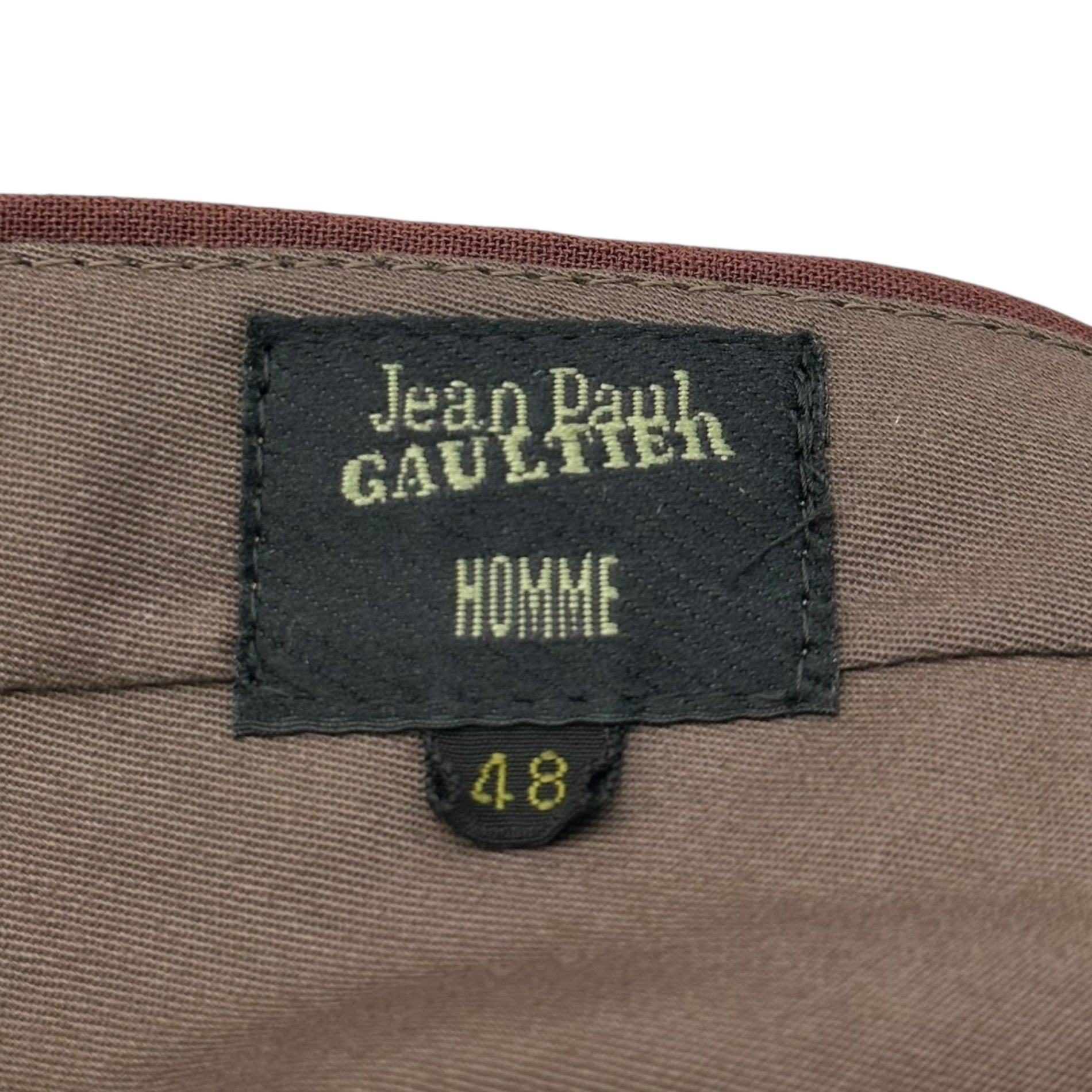 Jean Paul GAULTIER HOMME(ジャンポールゴルチエオム) 90's Vintage 2-Tuck Slacks 90年代 ヴィンテージ 2タック スラックス PJM.PR.JG. 48(M) ボルドー