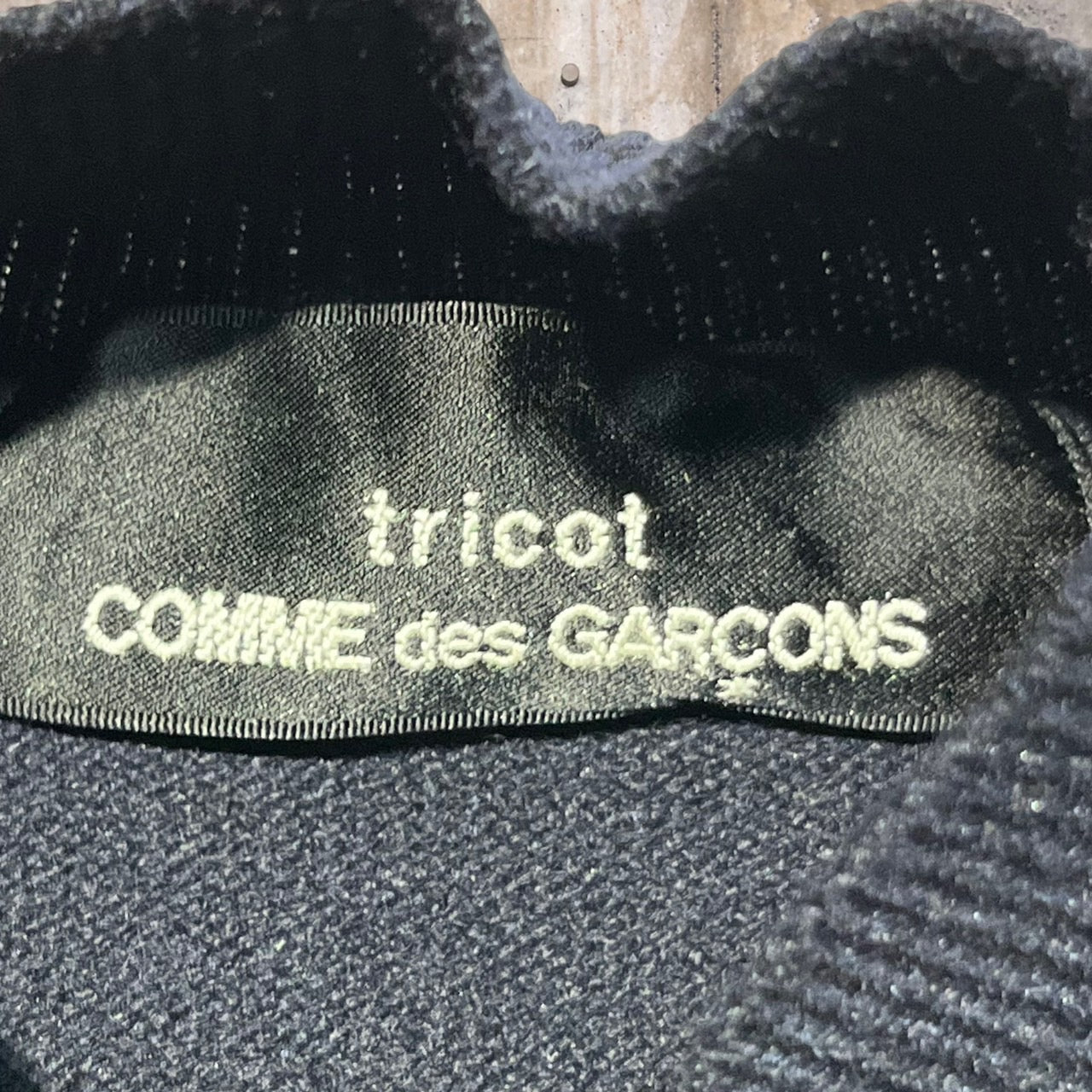 tricot COMME des GARCONS(トリココムデギャルソン) 90'sモックネックニット TN-040200 表記なし(FREE) ネイビー AD1993