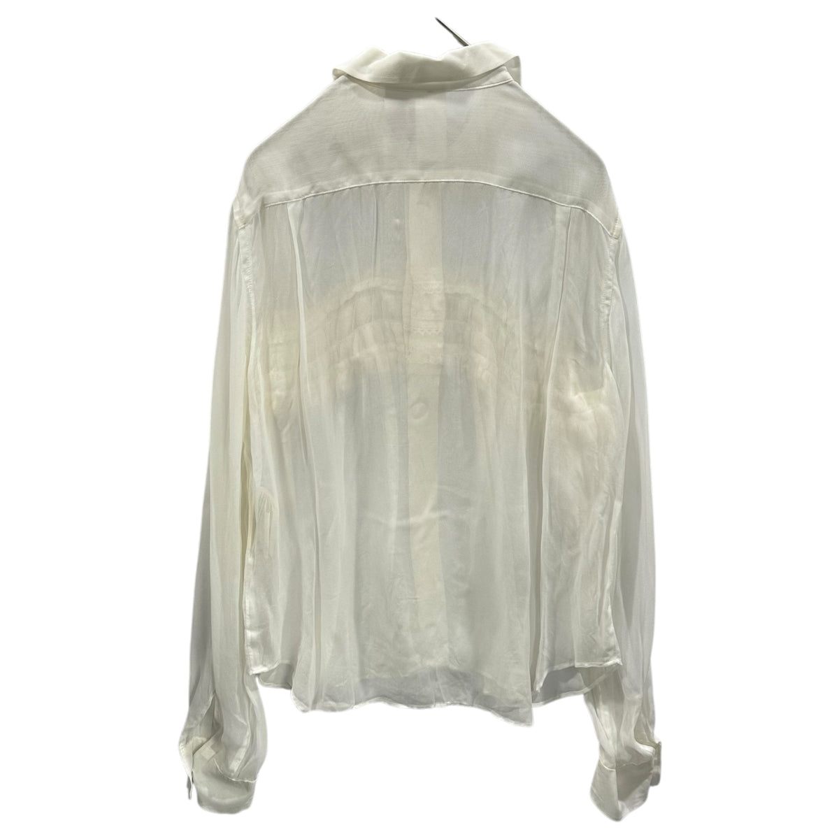TAO COMME des GARCONS × 10 corso como COMME des GARCONS(タオ コムデギャルソン × ディエチコルソコモ コムデギャルソン) 2007AW Cotton Lace Gathered Sheer Blouse コットン レース ギャザー シアー ブラウス ST-B706 FREE オフホワイト AD2007 00s アーカイブ