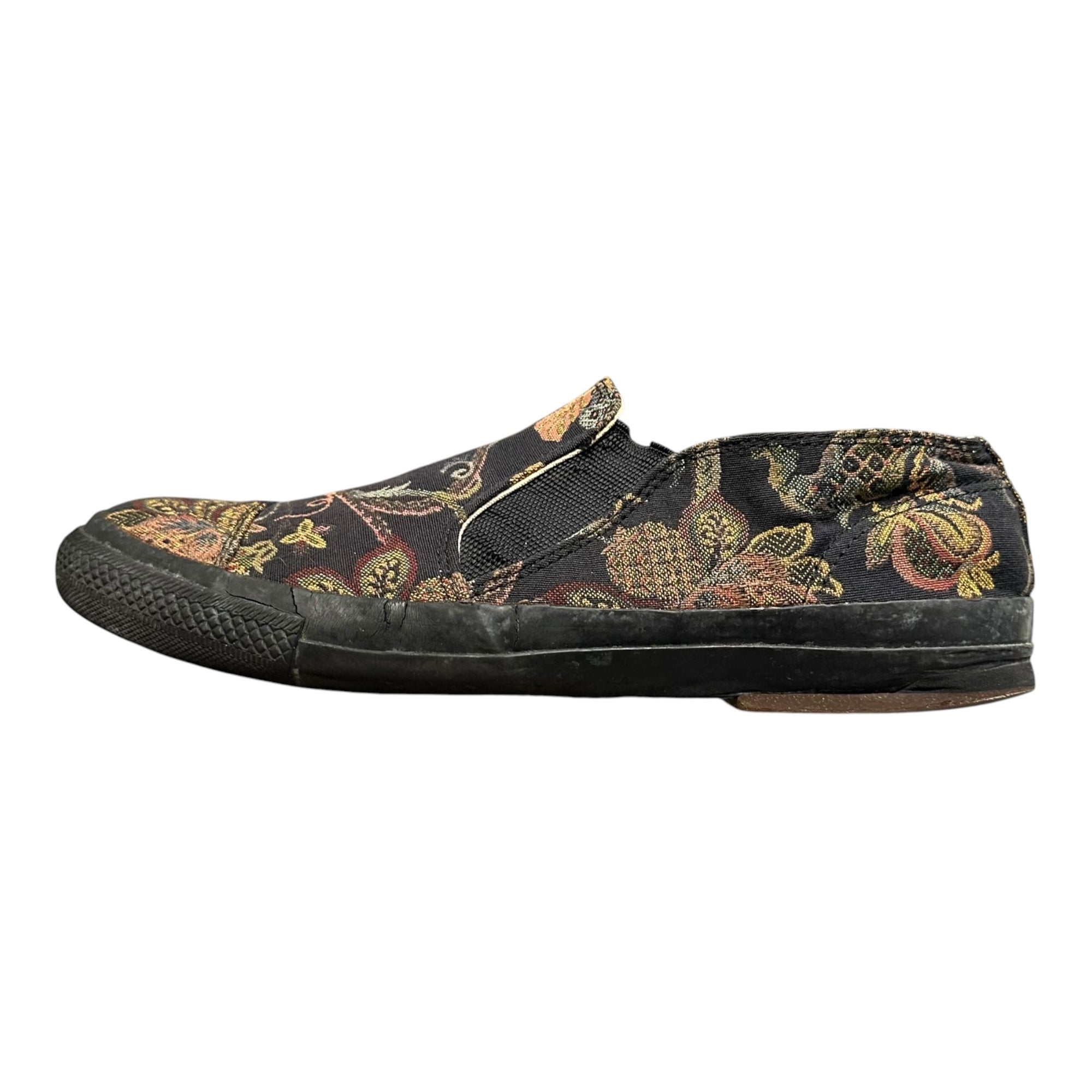 YOHJI YAMAMOTO POUR HOMME(ヨウジヤマモトプールオム) Gobelin-Woven Slip-Ons ゴブラン織り スリッポン 4(XL) ブラック