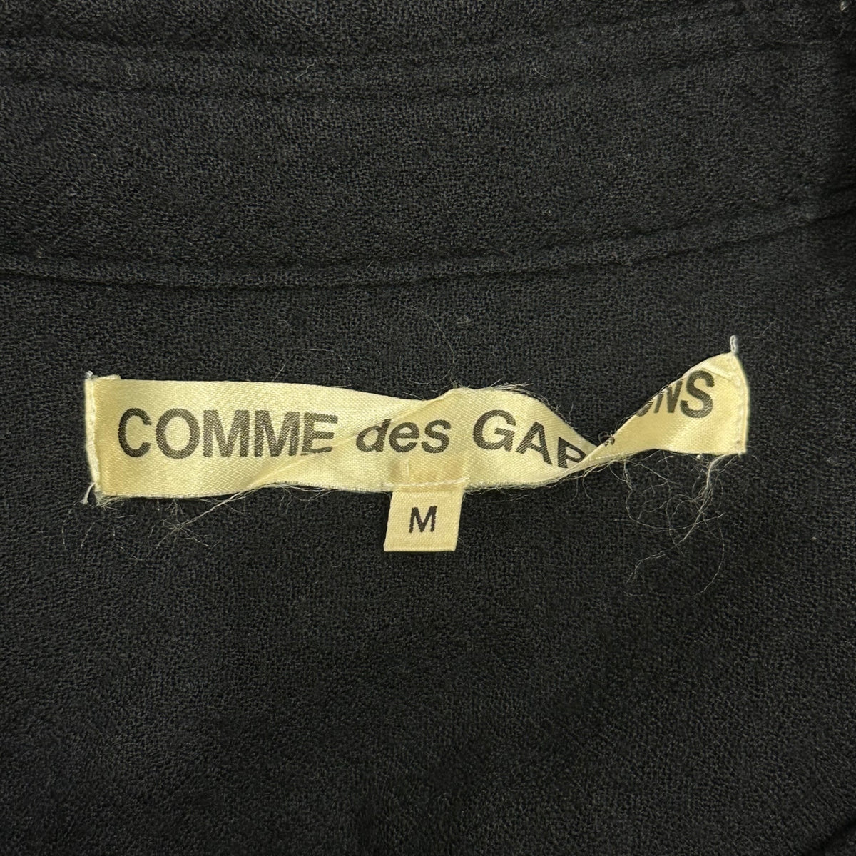 COMME des GARCONS(コムデギャルソン) 1994AW Wool Long Shirt Dress ウール ロング シャツ ワンピース GO-04002 M ダークネイビー AD1994 薄手 90's 90年代