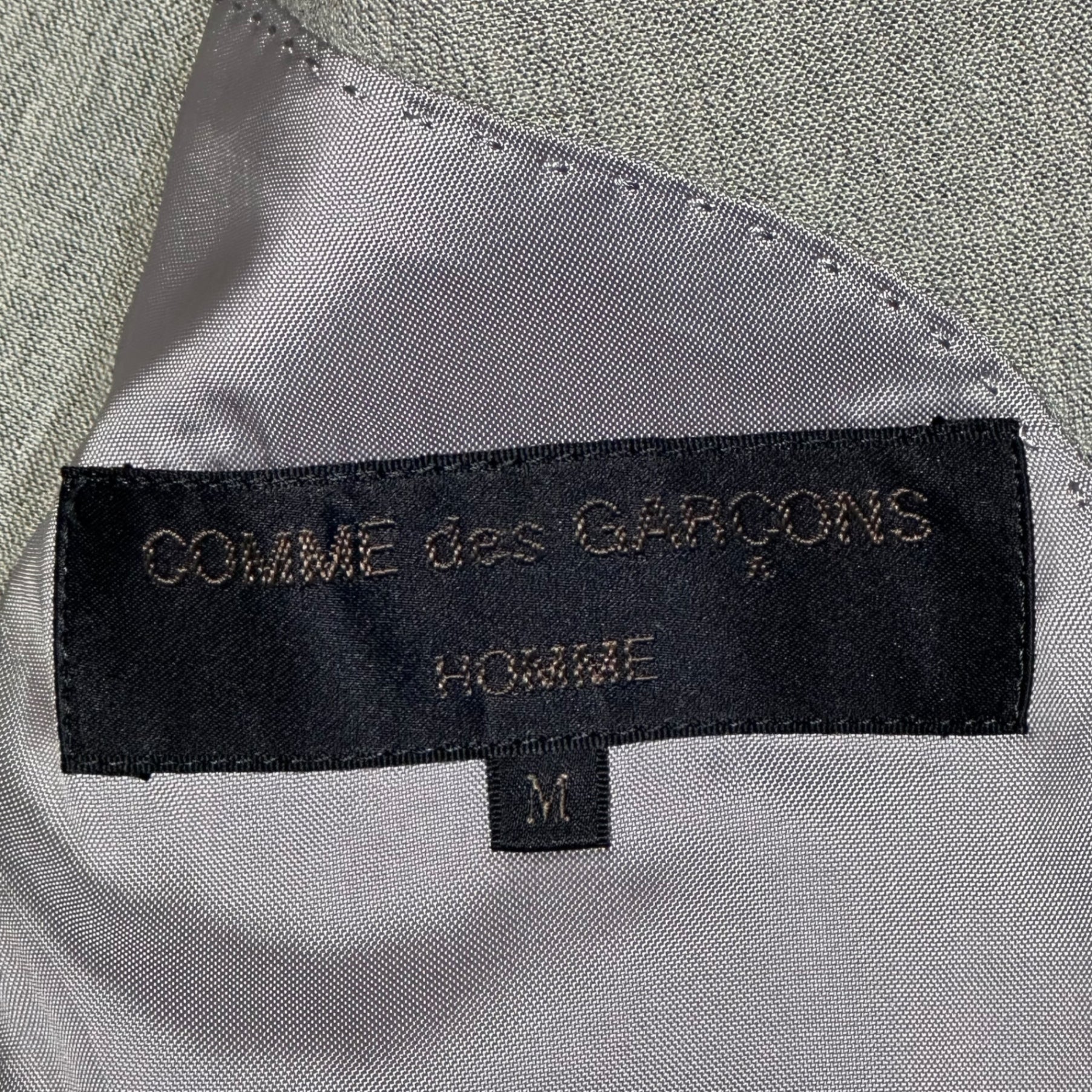 COMME des GARCONS HOMME(コムデギャルソンオム) 90's 2B Wool Tailored Jacket 2B ウール テーラード ジャケット HS-02008 M グレー AD1992 田中オム 田中啓一デザイン期