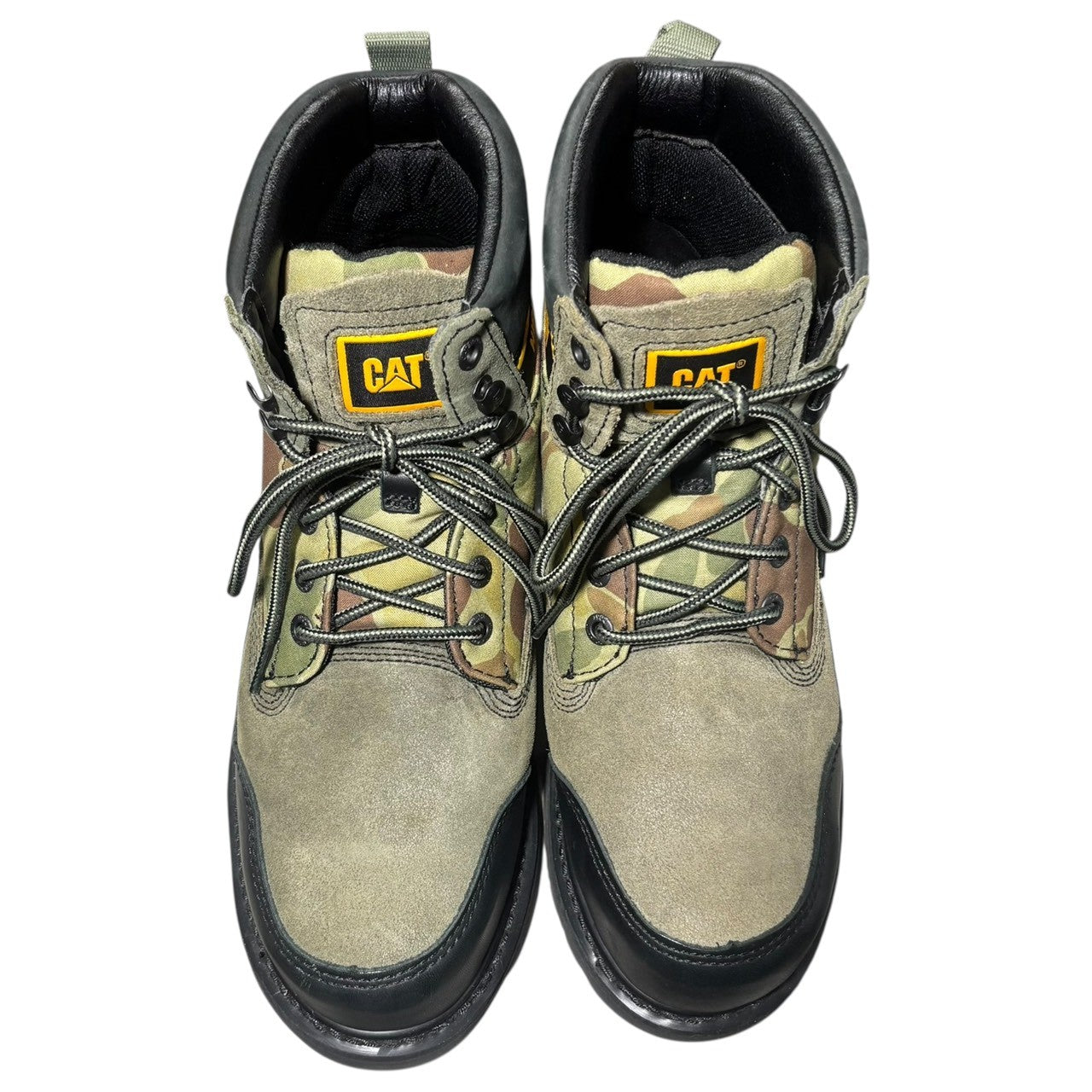 CAT×NIGEL CABOURN(キャタピラー×ナイジェルケーボン) UTAH BOOTS ワーク ブーツ US 8.5(26.5cm) ブラック×カーキ コラボ