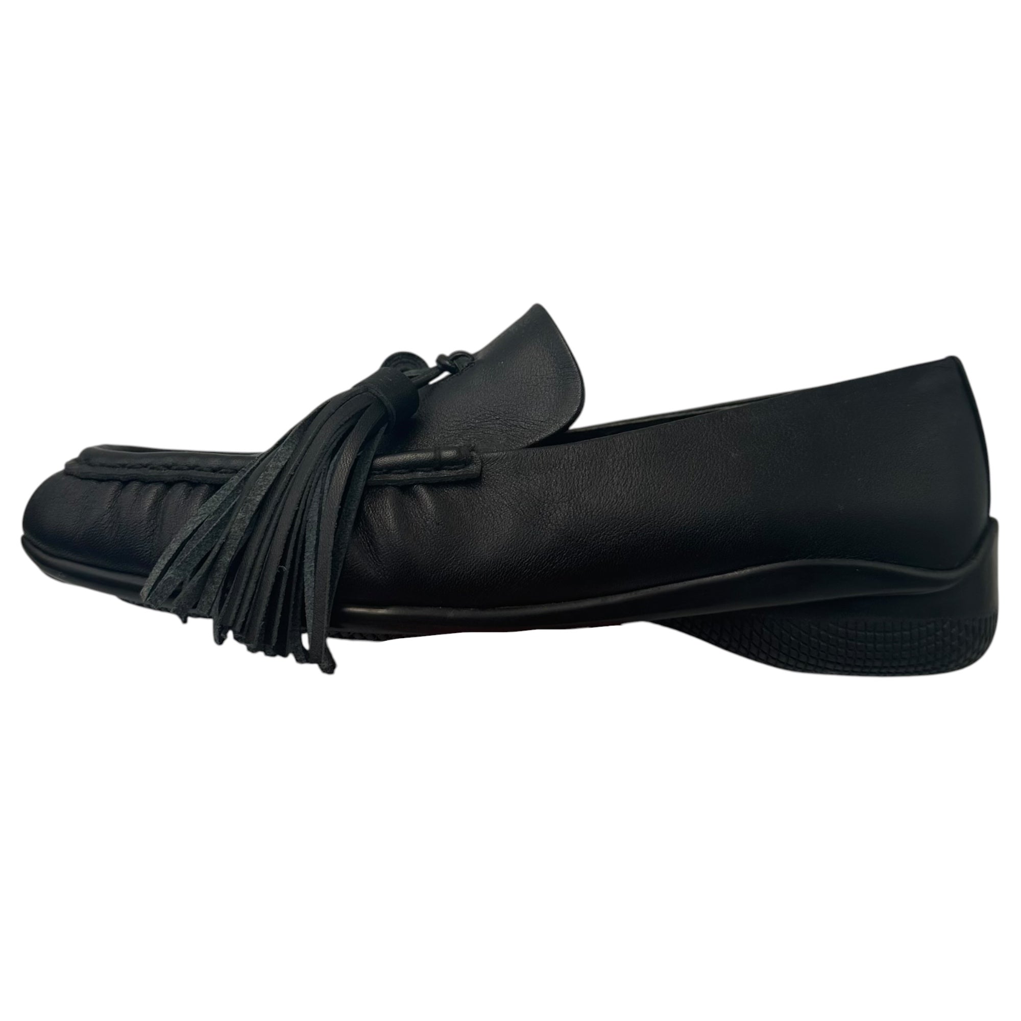 OPEN YY(オープンワイワイ) Black Tassel Loafers タッセル ローファー 37.5(で約24.0cm〜24.5cm) ブラック 革靴 PNG STORE 取扱