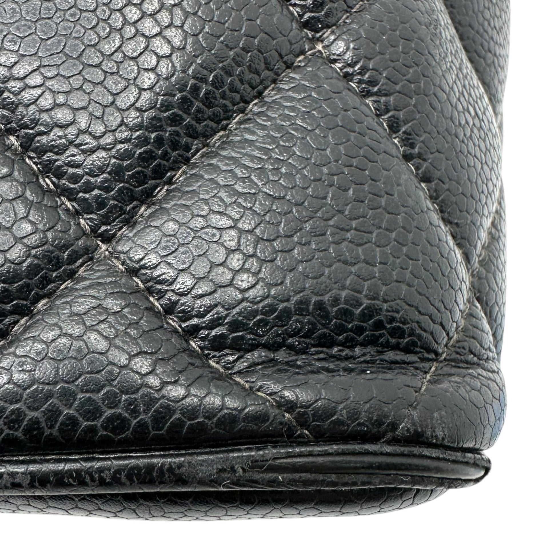 CHANEL(シャネル) 2000’s Reissue Tote Bag - Caviar Skin 復刻 トート バッグ - キャビア スキン ブラック 6****** ハンド ココマーク チャーム