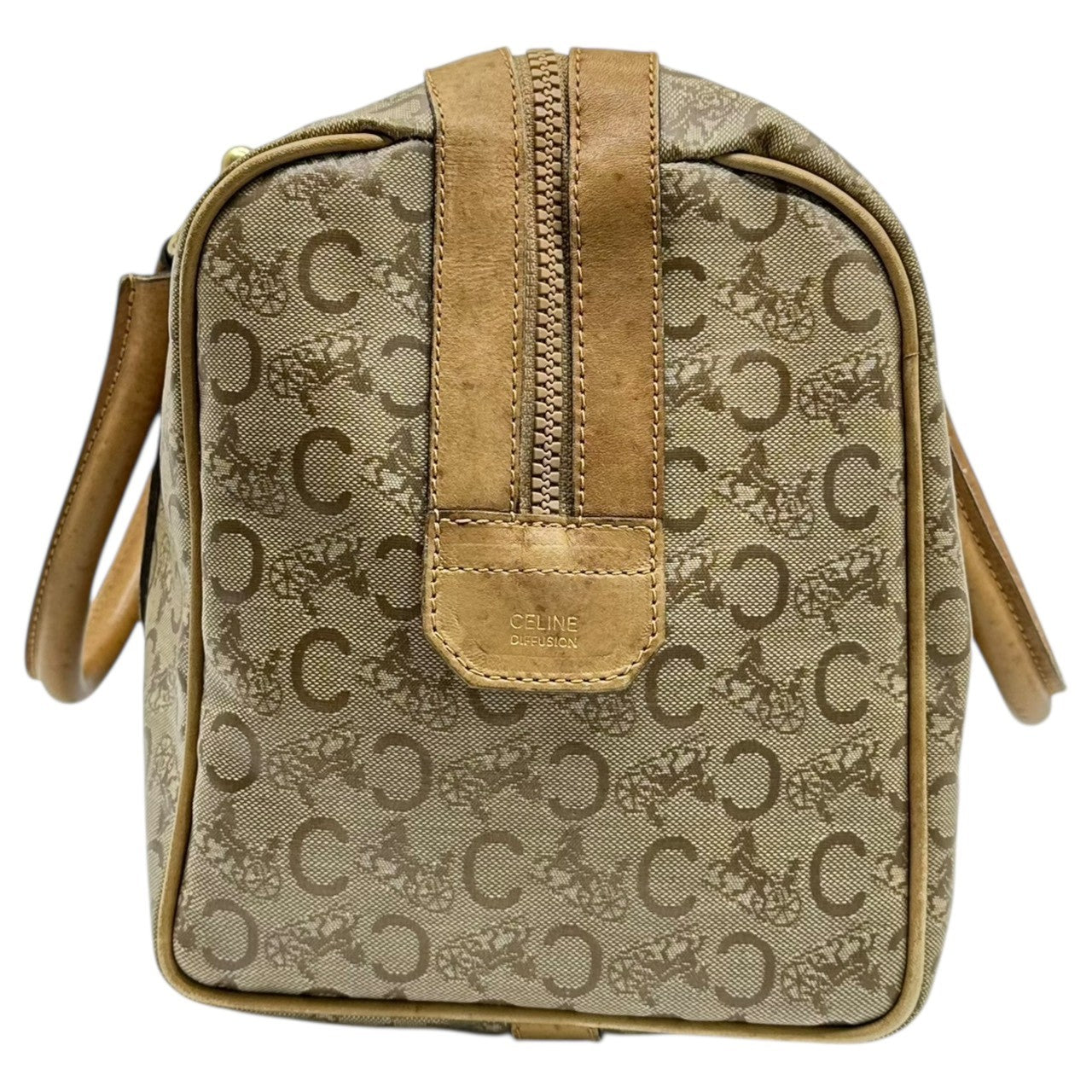 CELINE(セリーヌ) C Macadam Handbag C マカダム ハンド バッグ ベージュ ヴィンテージ OLD オールド ミニ ボストン