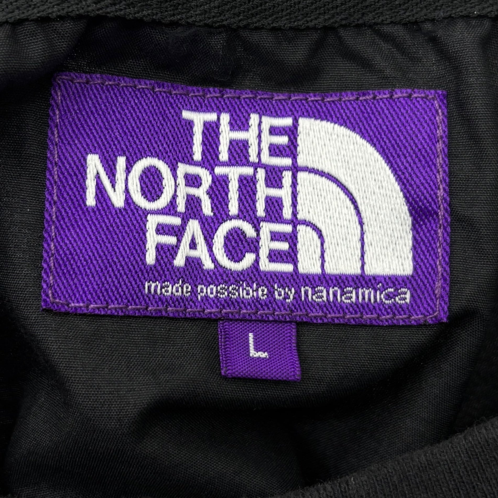 THE NORTH FACE PURPLE LABEL(ノースフェイスパープルレーベル) BEAUTY&YOUTH別注 H/S TEE ロゴ プリント ナイロン Tシャツ NP2024N L ブラック 半袖
