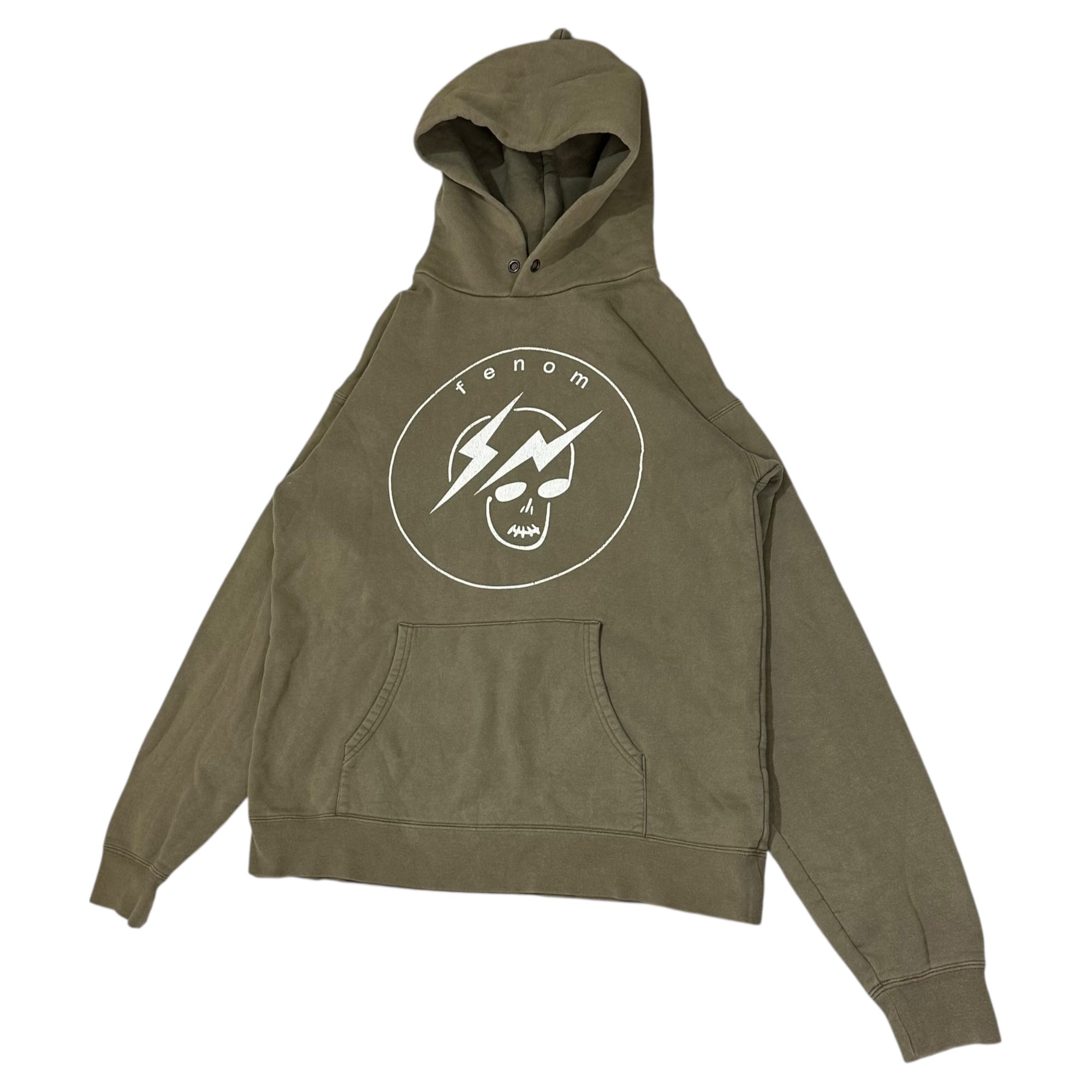 Levi's Fenom(リーバイスフェノム) Fragment Lightning Skull Print Pullover Hoodie フラグメント ライトニング スカル プリント プルオーバー パーカー FMT17-0003 M ブラウン