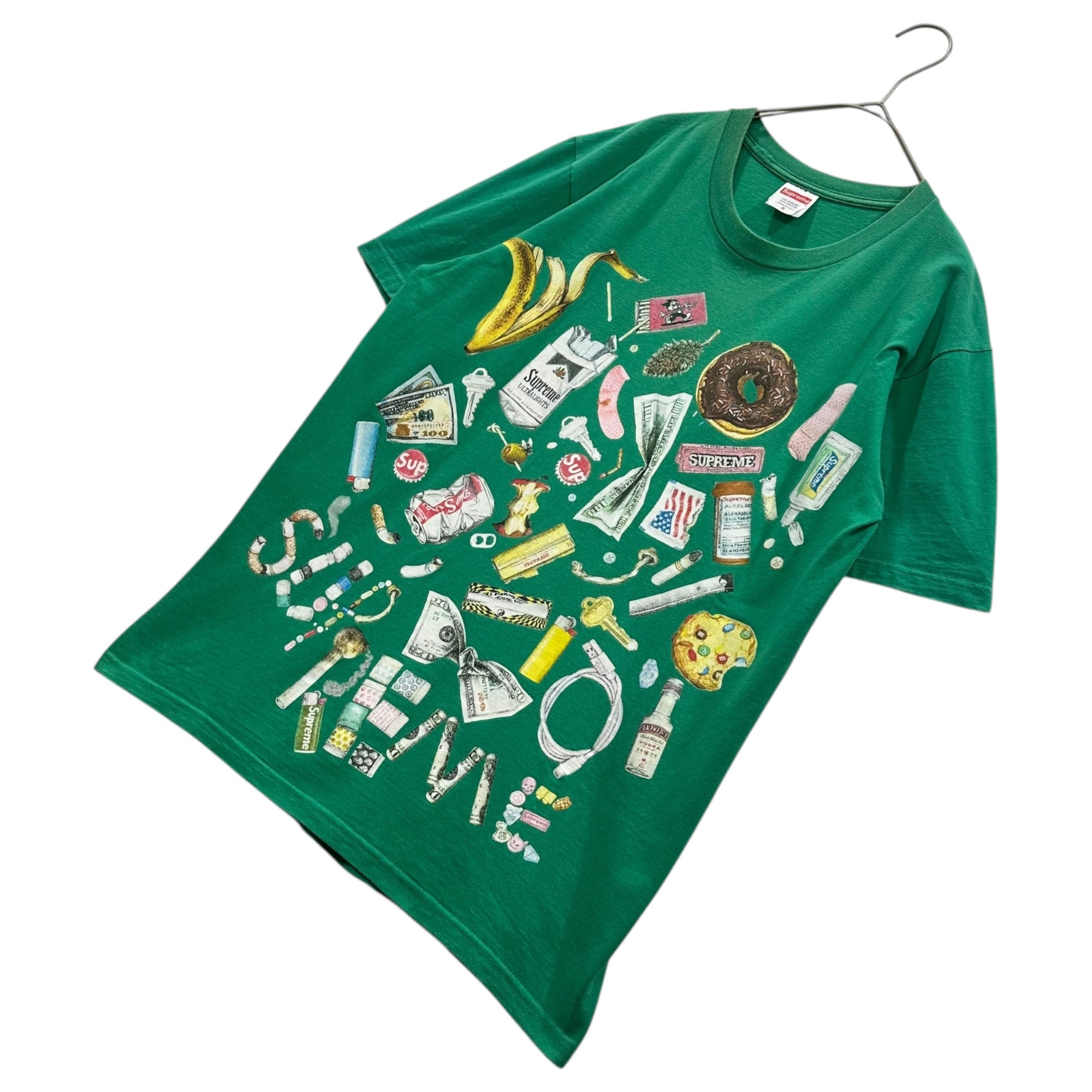 SUPREME(シュプリーム) 2023SS Trash Tee プリント Tシャツ S グリーン