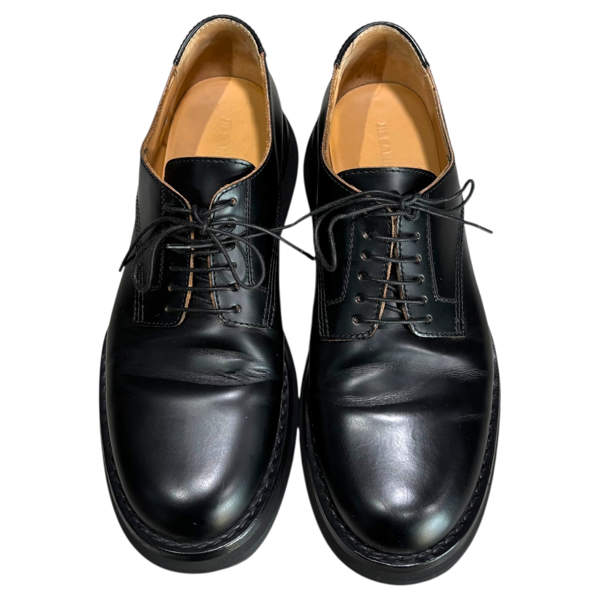 JIL SANDER(ジルサンダー) Plain Toe Leather Shoes プレーントゥ レザー シューズ JI33504A 42 ブラック