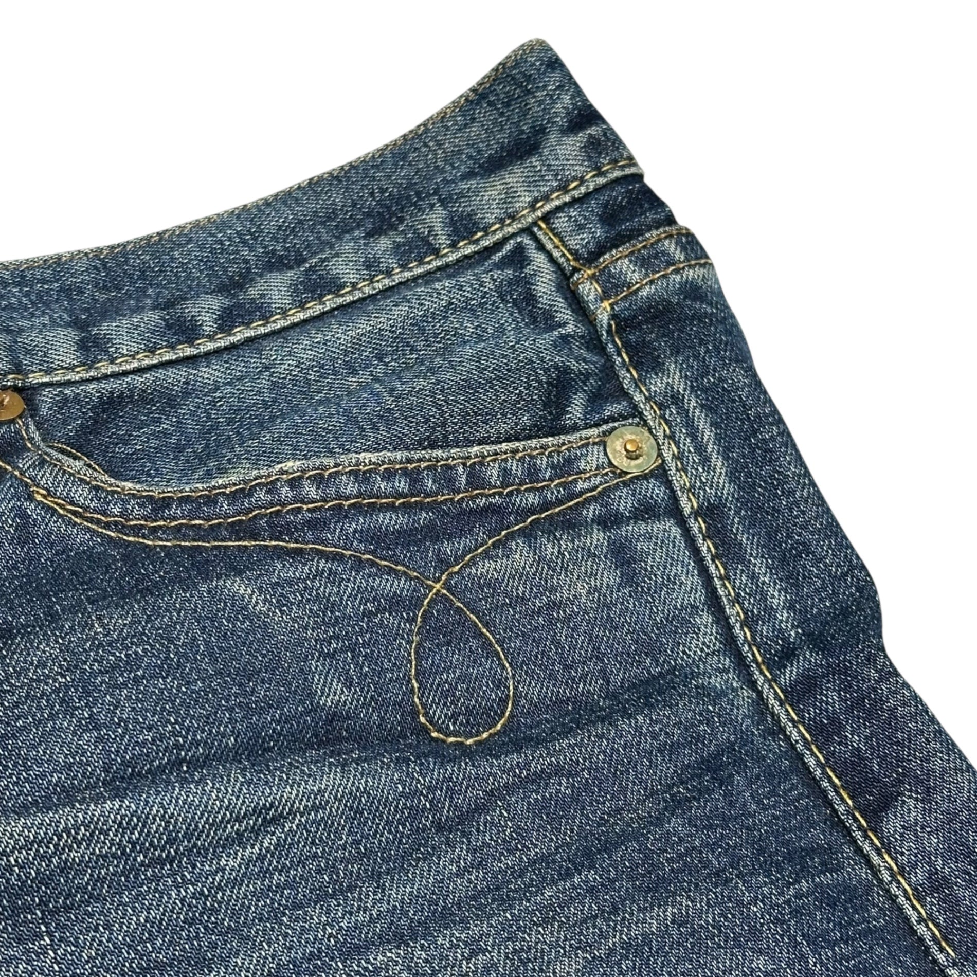 RRL(ダブルアールエル) Slim Straight Denim Pants スリム ストレート デニム パンツ W28 インディゴ
