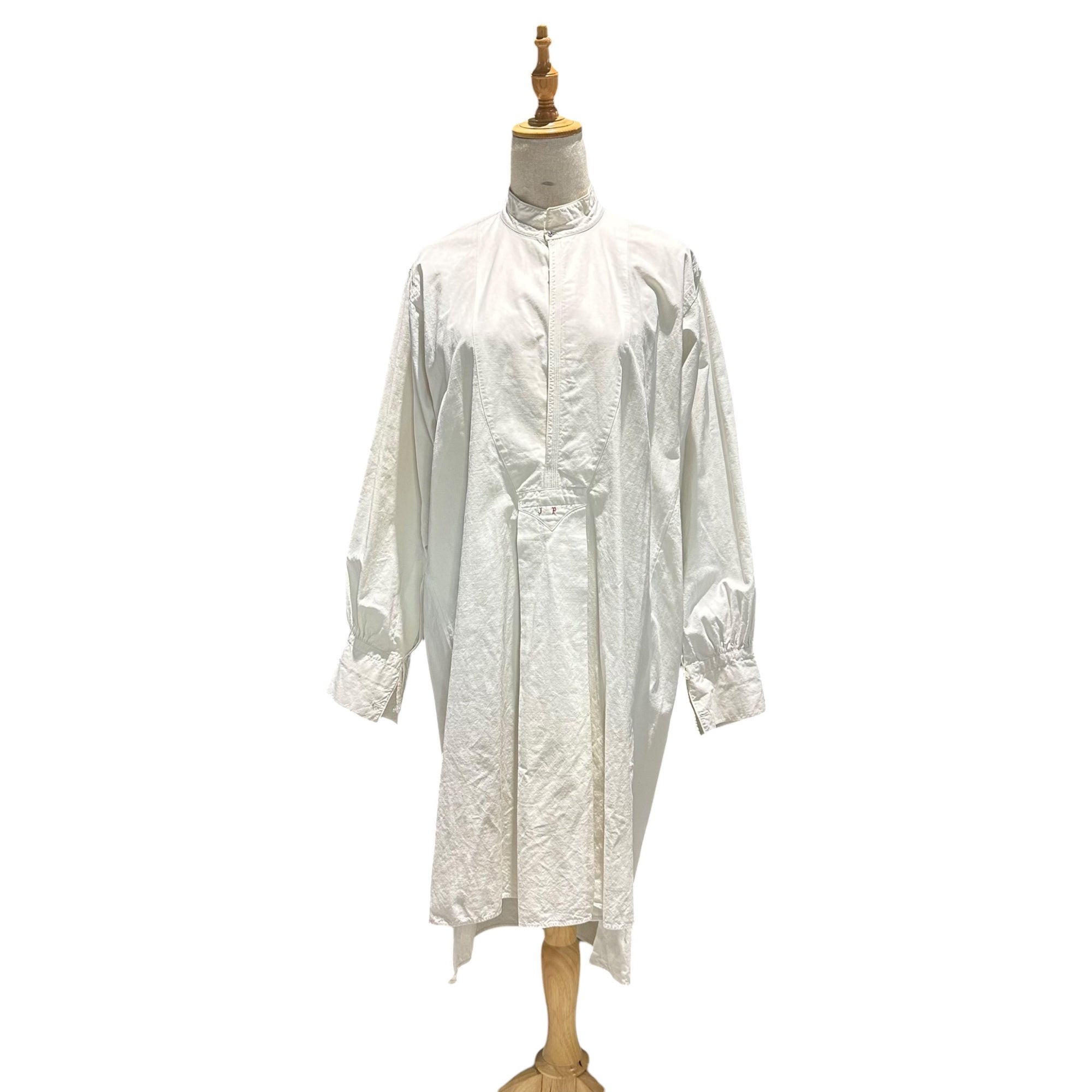 Euro vintage(ヨーロッパヴィンテージ) 20～40's antique smock dress アンティーク スモック ワンピース 20~40年代 FREE オフホワイト JP刺繍