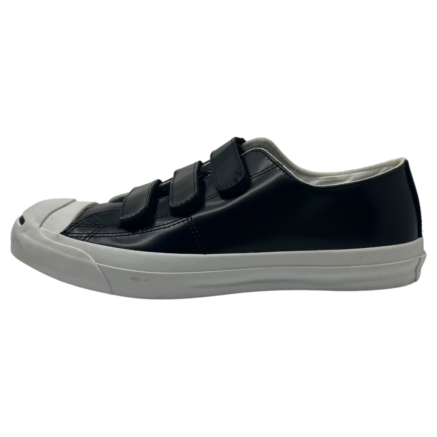 CONVERSE(コンバース) JACK PURCELL V-3 CG ジャックパーセル 1CL080 27.5cm ブラック ベルクロ レザー スニーカー 本革