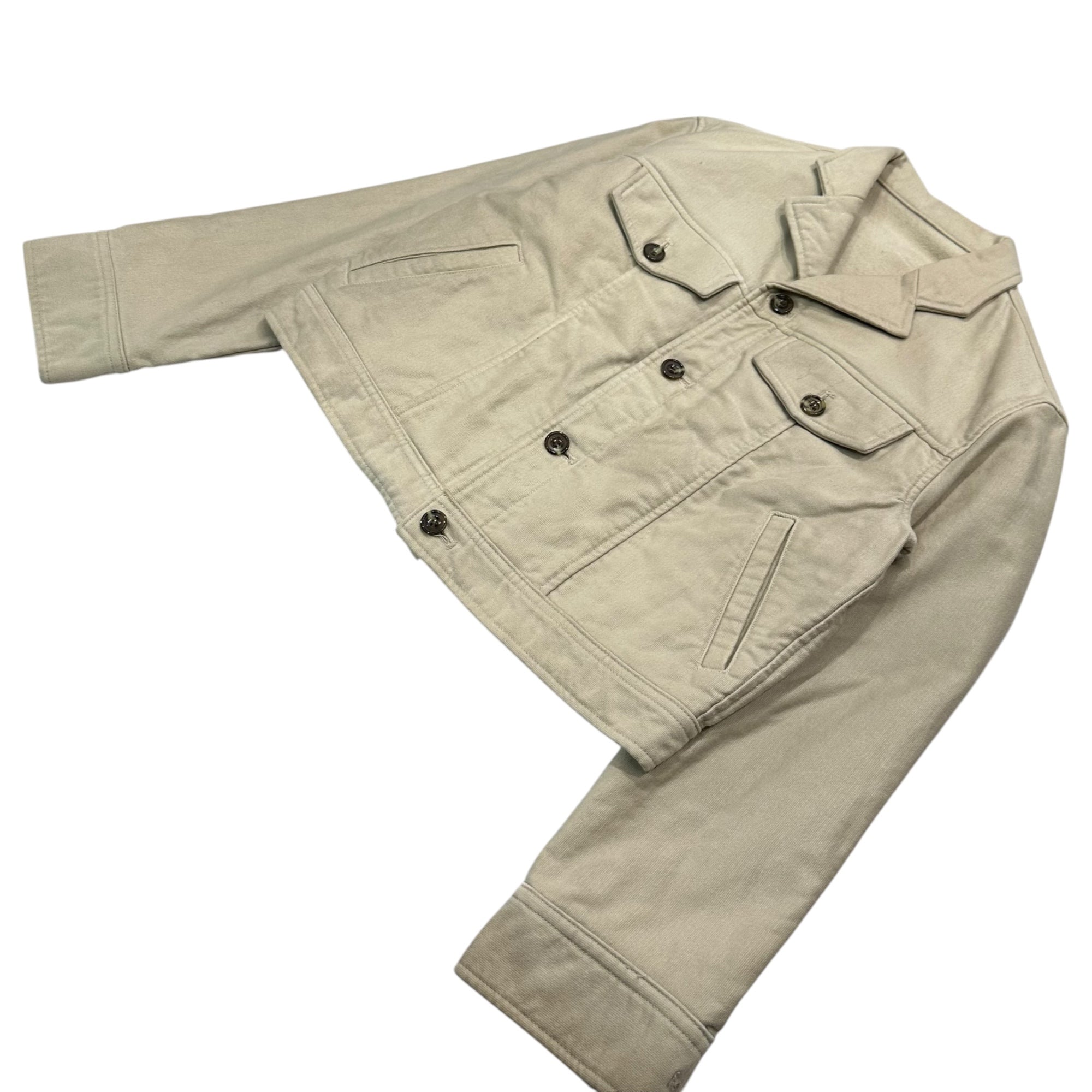 i.s. ISSEY MIYAKE(アイエス イッセイミヤケ) 93AW Short Cotton Tracker Jacket ショート丈 コットン トラッカー ジャケット IS33-FC002 M ベージュ 90’s 90年代 ヴィンテージ アーカイブ