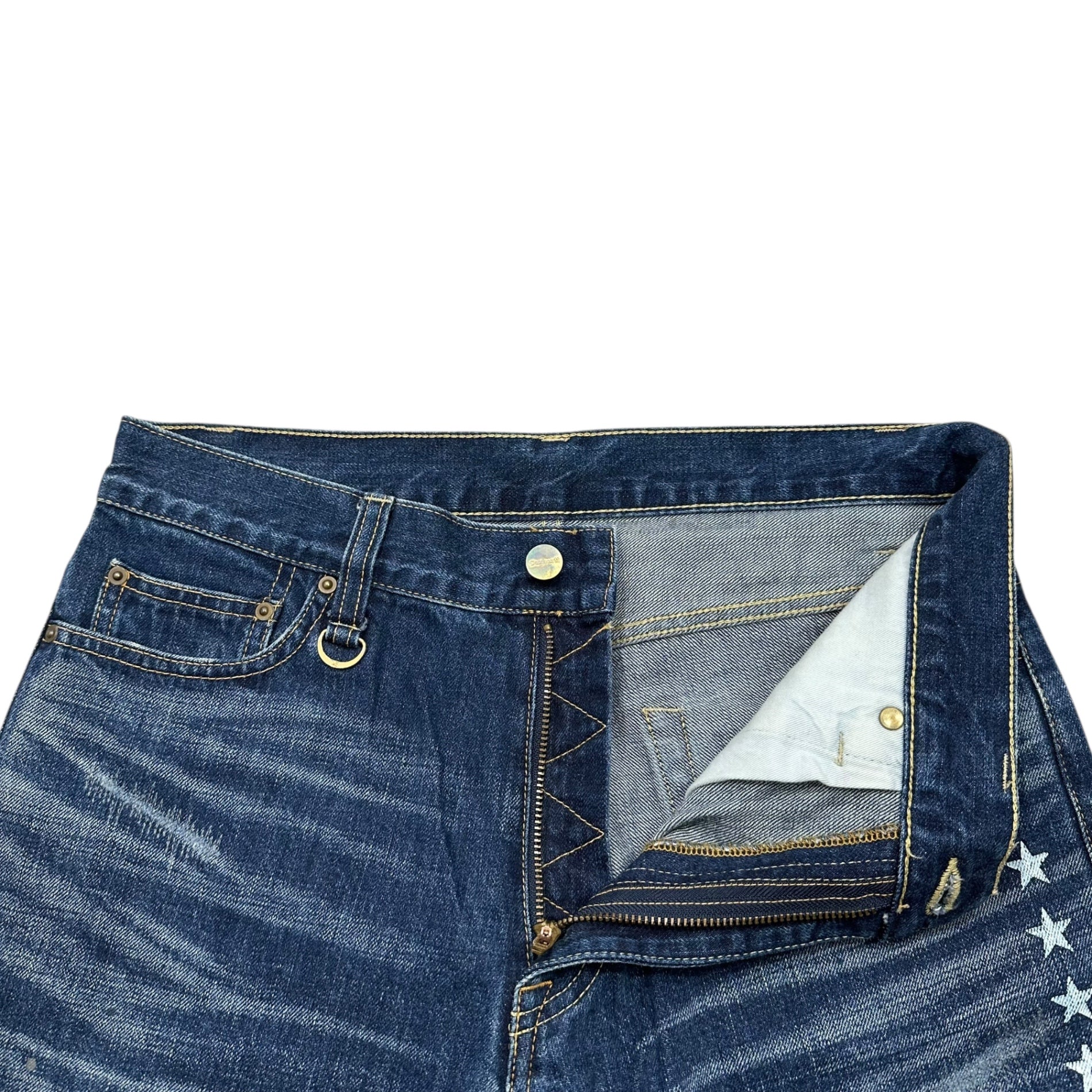 carhartt×uniform experiment (カーハート×ユニフォームエクスペリメント) fragment design Cotton Straight Denim Pants フラグメント デザイン コットン ストレート デニム パンツ UE-123133 W30 インディゴ